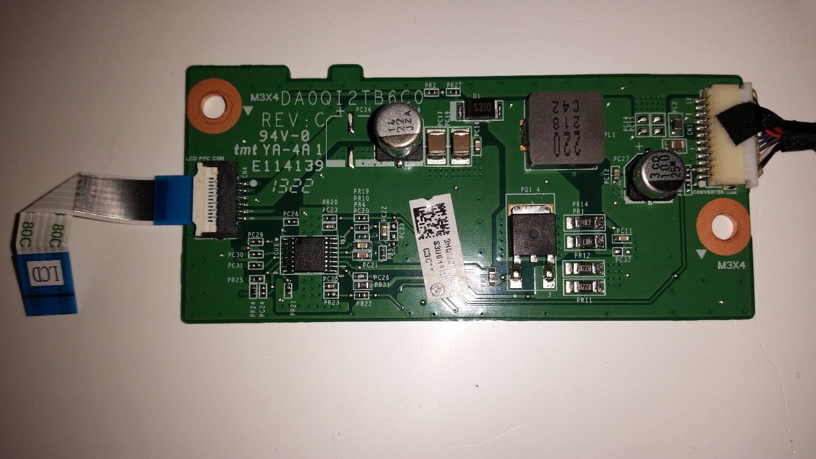 Screen Convertor Board DA0QI2TB6C0 REV:C HP ENVY Rove 20 AiO PC