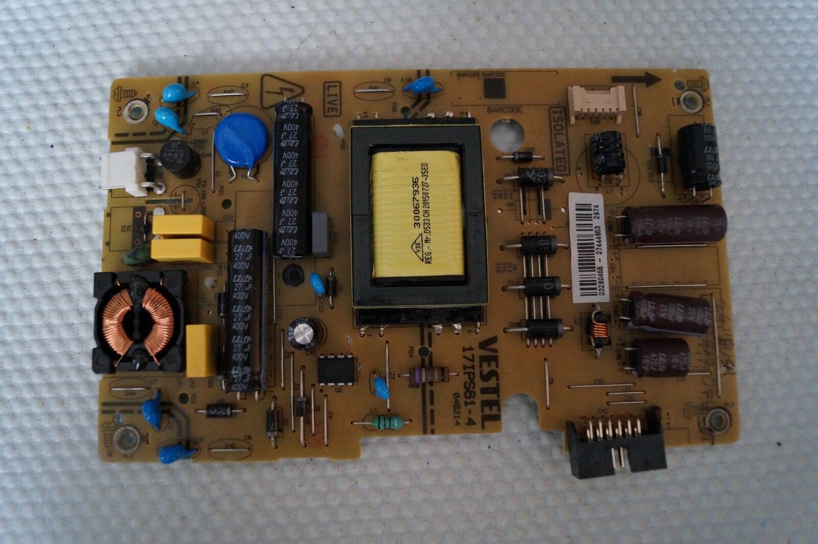 PSU POWER SUPPLY BOARD 17IPS61-4 27444853 FOR 24″ BUSH LED24970FHDT LED TV