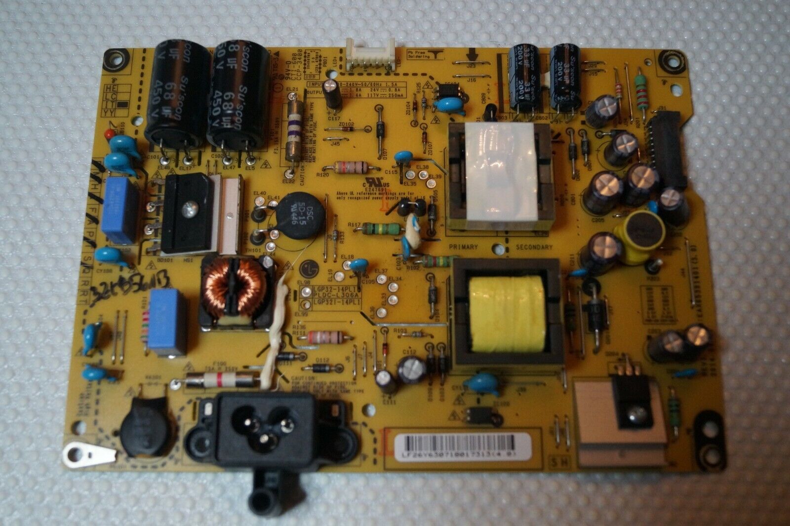 PSU POWER SUPPLY BOARD EAX65391401(3.0) FOR 32″ LG 32LB561B 32LF580V TV, GENUINE