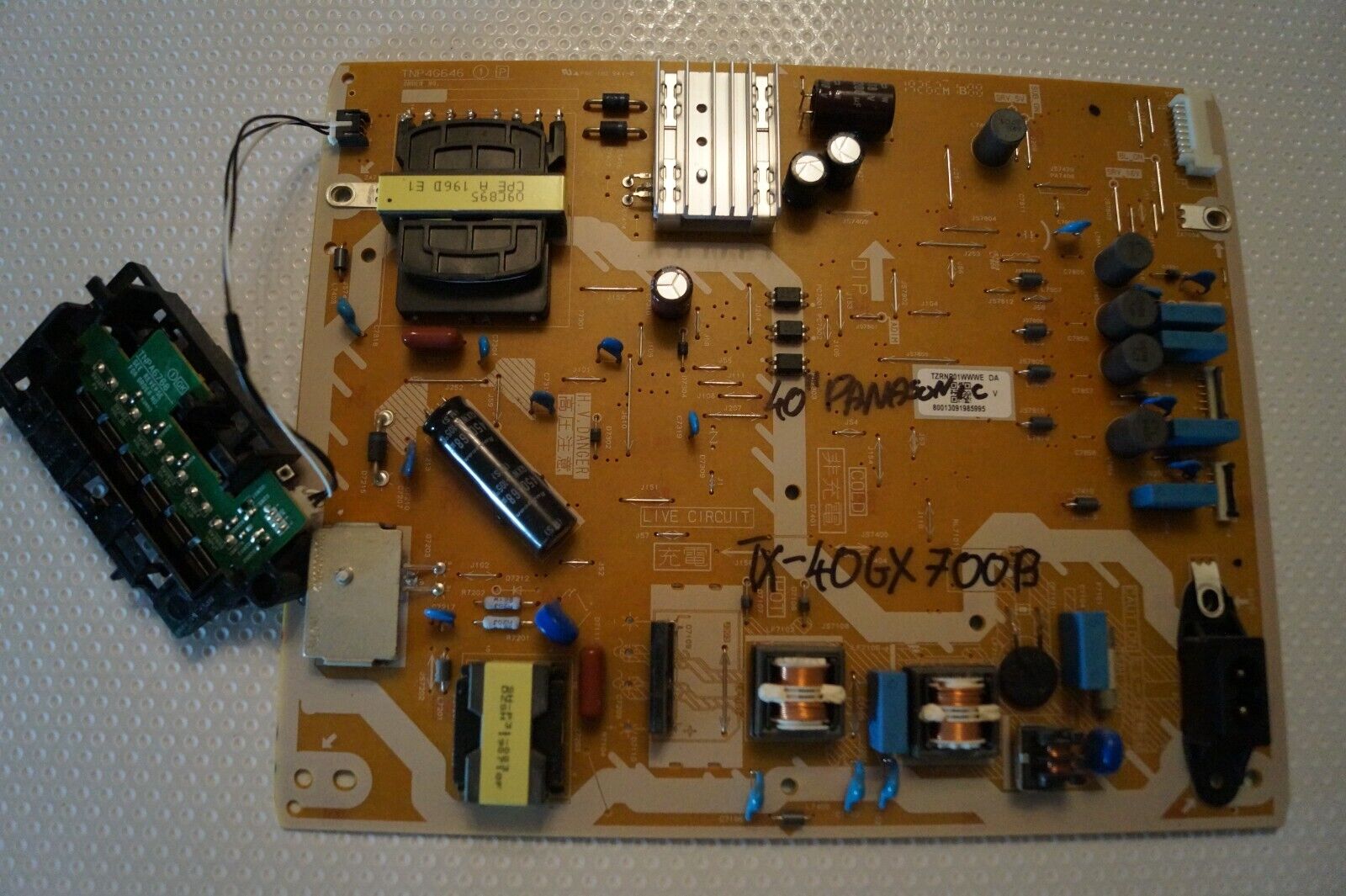 PSU POWER SUPPLY BOARD TNP4G646 1P TZRNR01WWWE DA  PANASONIC TX-40GX700B LED TV