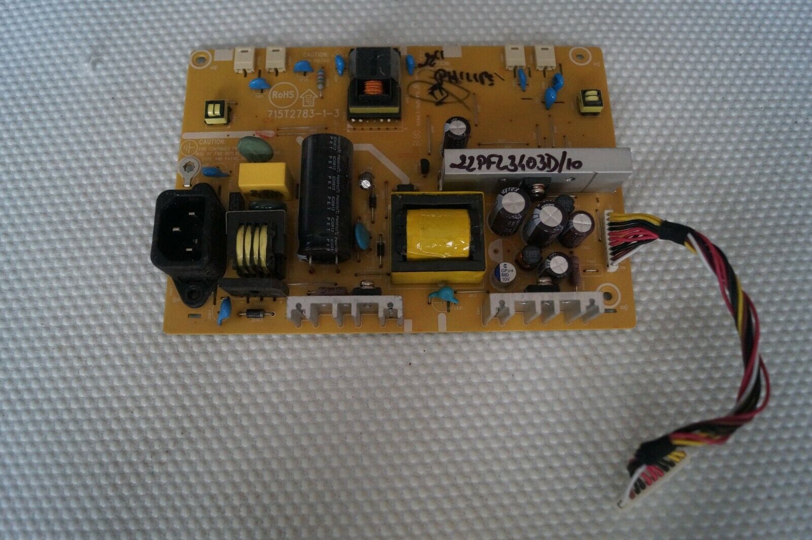 PSU POWER SUPPLY BOARD 715T2783-1-3 FOR 22″ PHILIPS 22PFL3403D/10 LCD TV