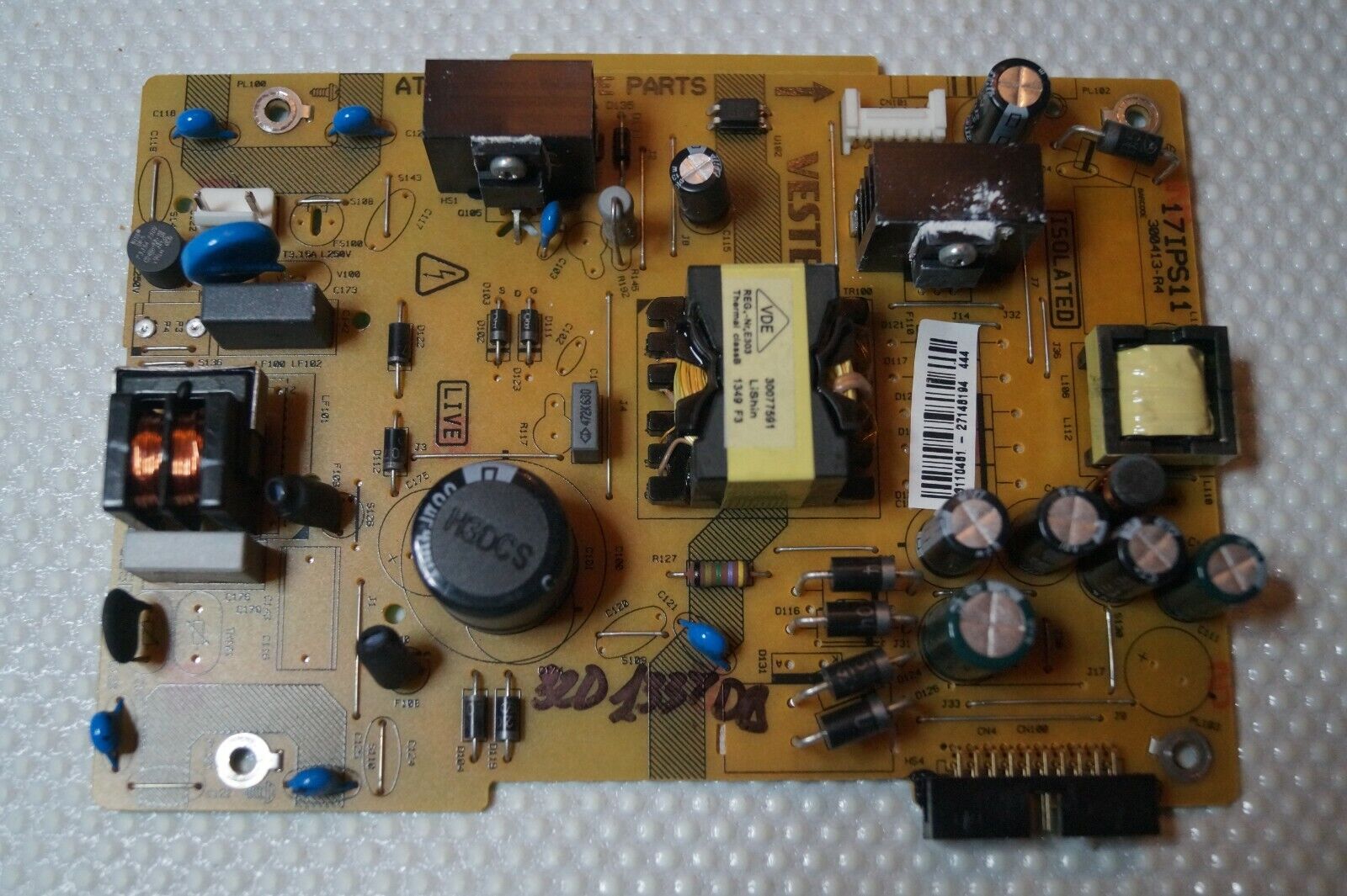 PSU POWER SUPPLY BOARD 17IPS11 23110481 FOR 32″ TOSHIBA 32D1337DB LED COMBO TV