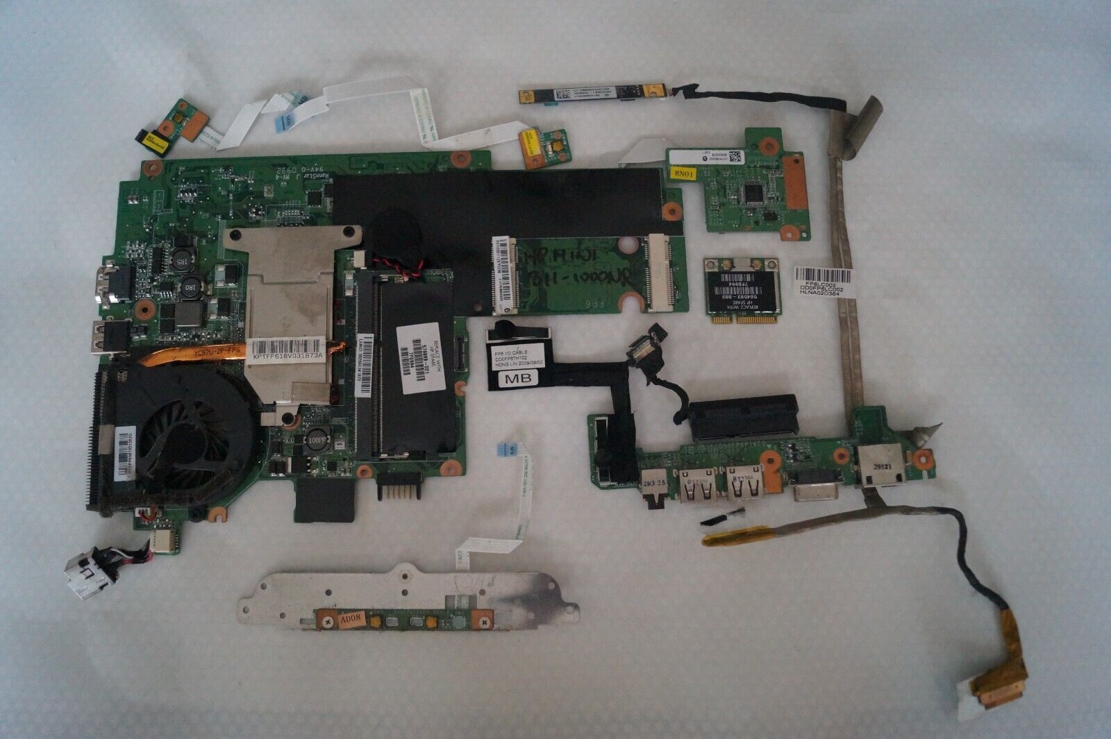 MOTHERBOARD 579999-001 FOR 11.6″ HP MINI 311-1000NR INTEL ATOM + EXTRAS GENUINE