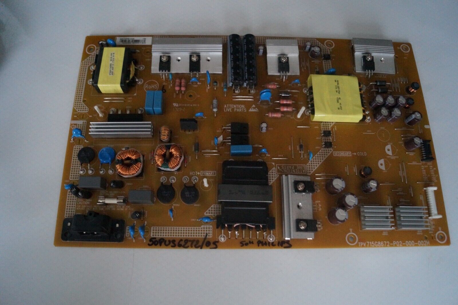 PSU POWER SUPPLY BOARD 715G8672-P02-000-002H FOR 50″ PHILIPS 50PUS6272/05 LED TV