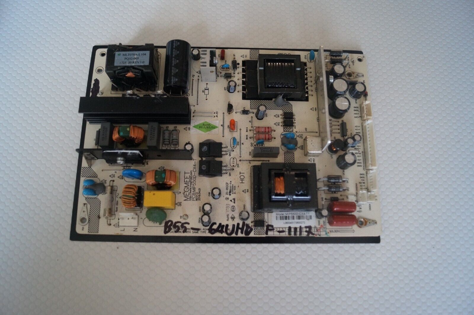 PSU POWER SUPPLY BOARD MIP550D-CX4-T1 FOR 55″ BAUHN B55-64UHDF-1117