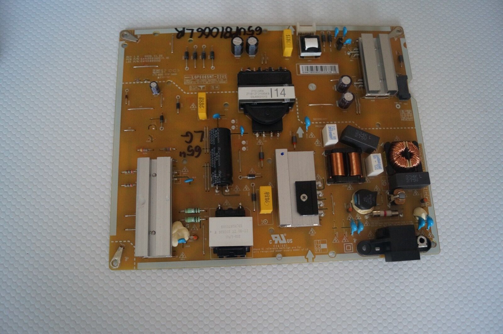 PSU POWER SUPPLY BOARD EAX69501602(1.0) EAY65895532 FOR 65″  LG 65UP81006LR TV