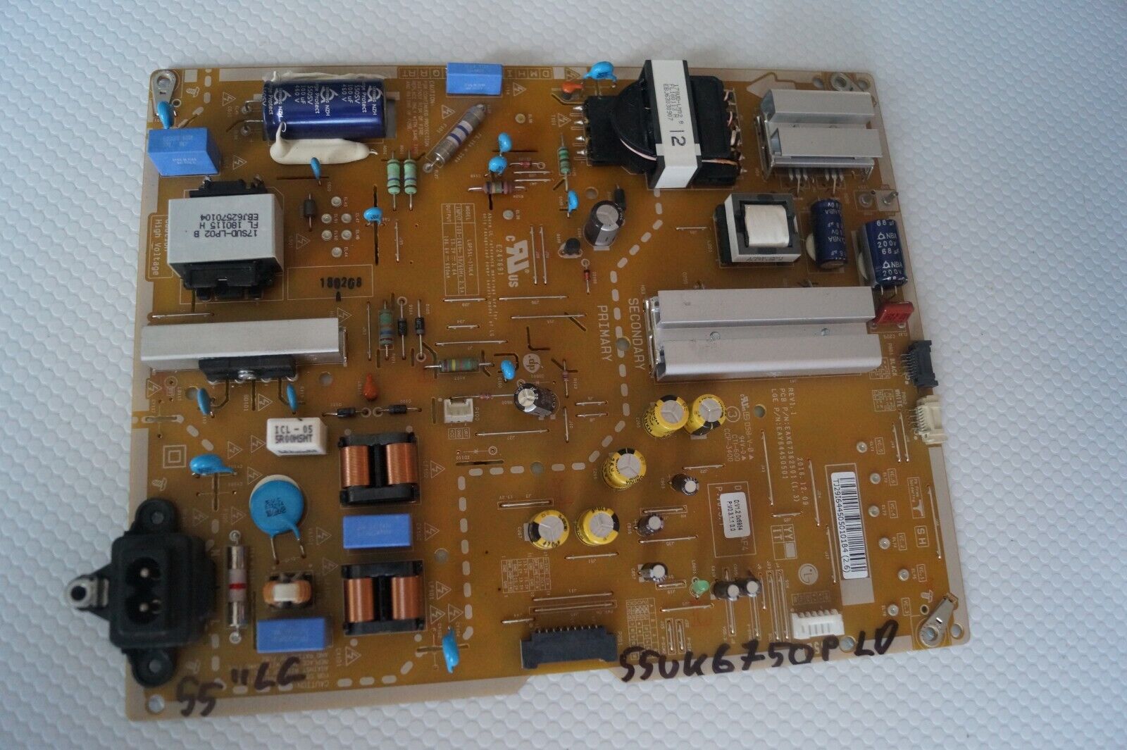 PSU POWER SUPPLY BOARD EAX67362501(1.3) EAY64450501 FOR 55″ LG 55UK6750PLD TV