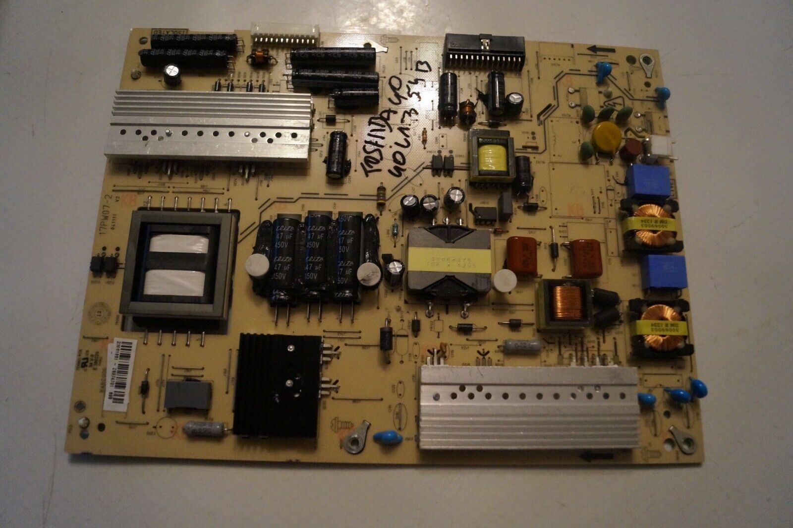 PSU POWER SUPPLY BOARD 23061981 17PW07-2 FOR 40″ TOSHIBA 40L1354B TV