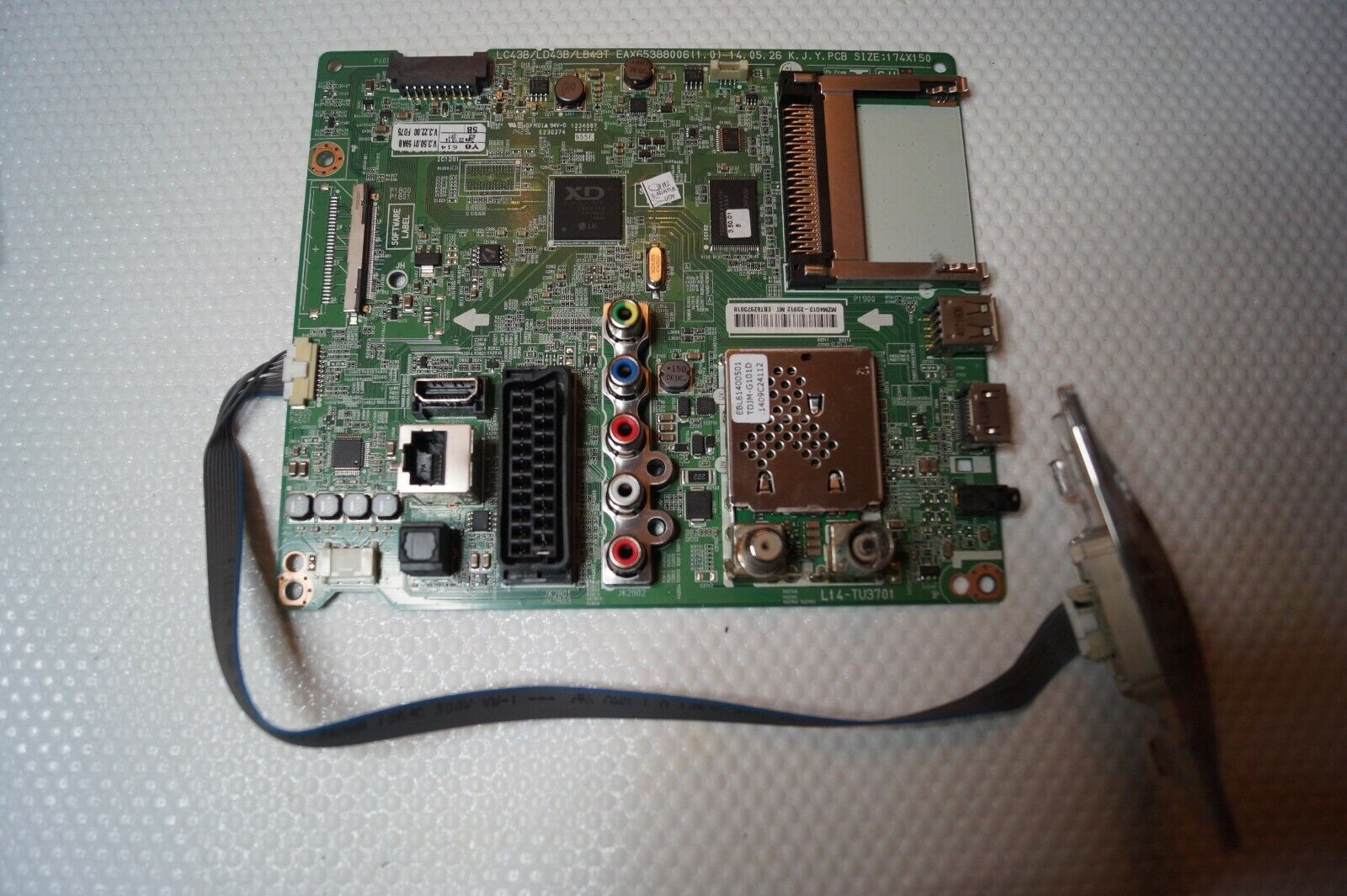 MAIN BOARD EAX65388006(1.0) EBT62973018 39″ LG 39LB561V TV, HC390DUN-VAHS1-51XX