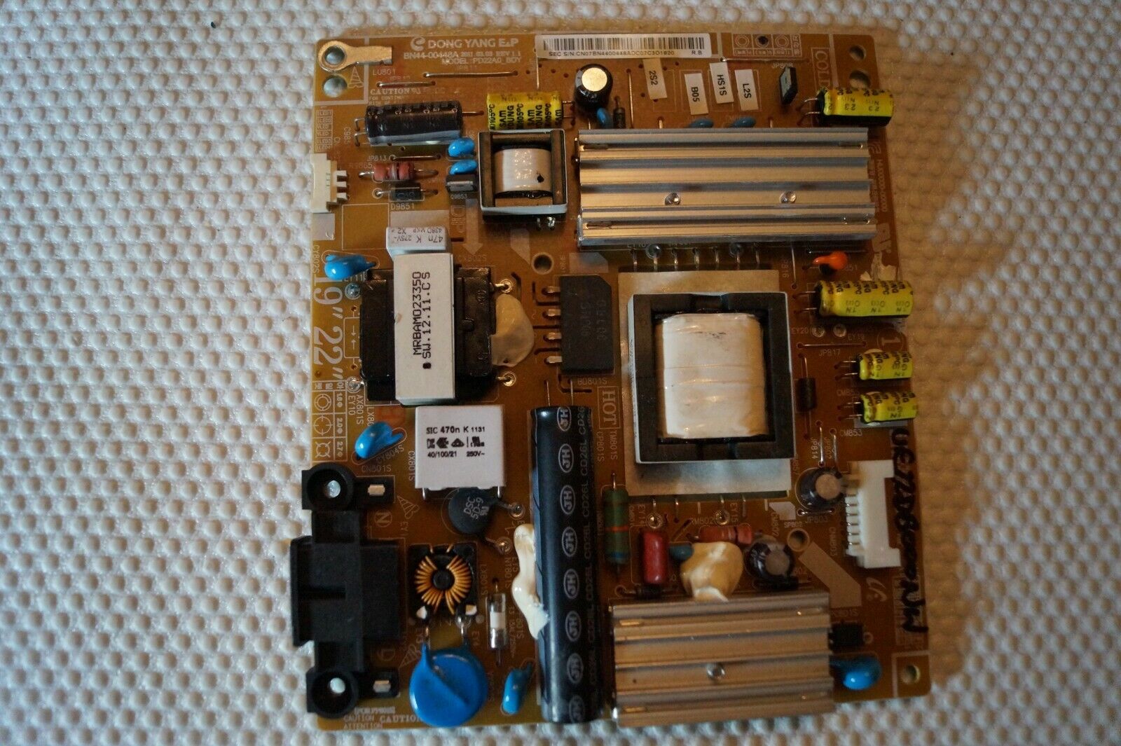 PSU POWER SUPPLY BOARD BN44-00448A FOR 22″ SAMSUNG UE22D5000NW, M215HW01 V.B