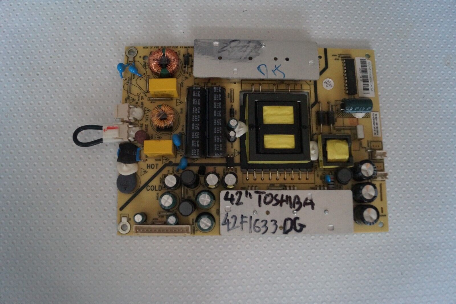 PSU POWER SUPPLY BOARD 1010063854 FOR 42″ TOSHIBA 42F1633DG LED TV