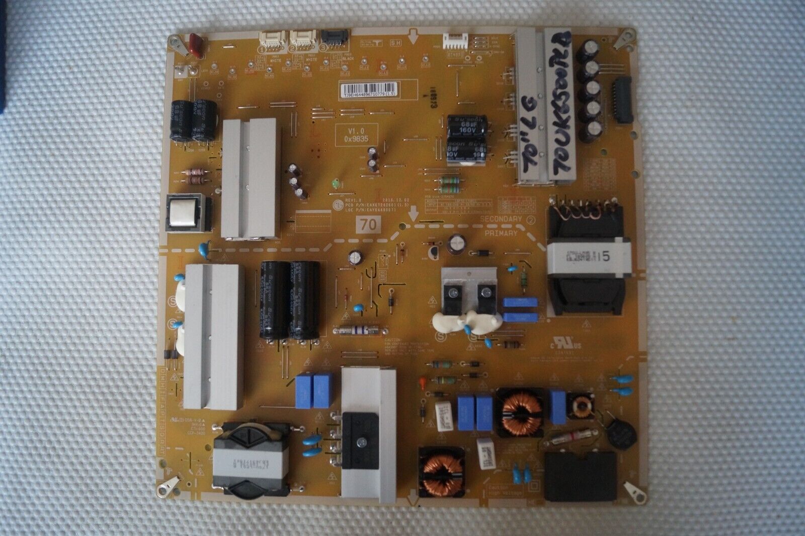 PSU POWER SUPPLY BOARD EAX67242601(1.5) EAY64489671 FOR 70″ LG 70UK6500PLB