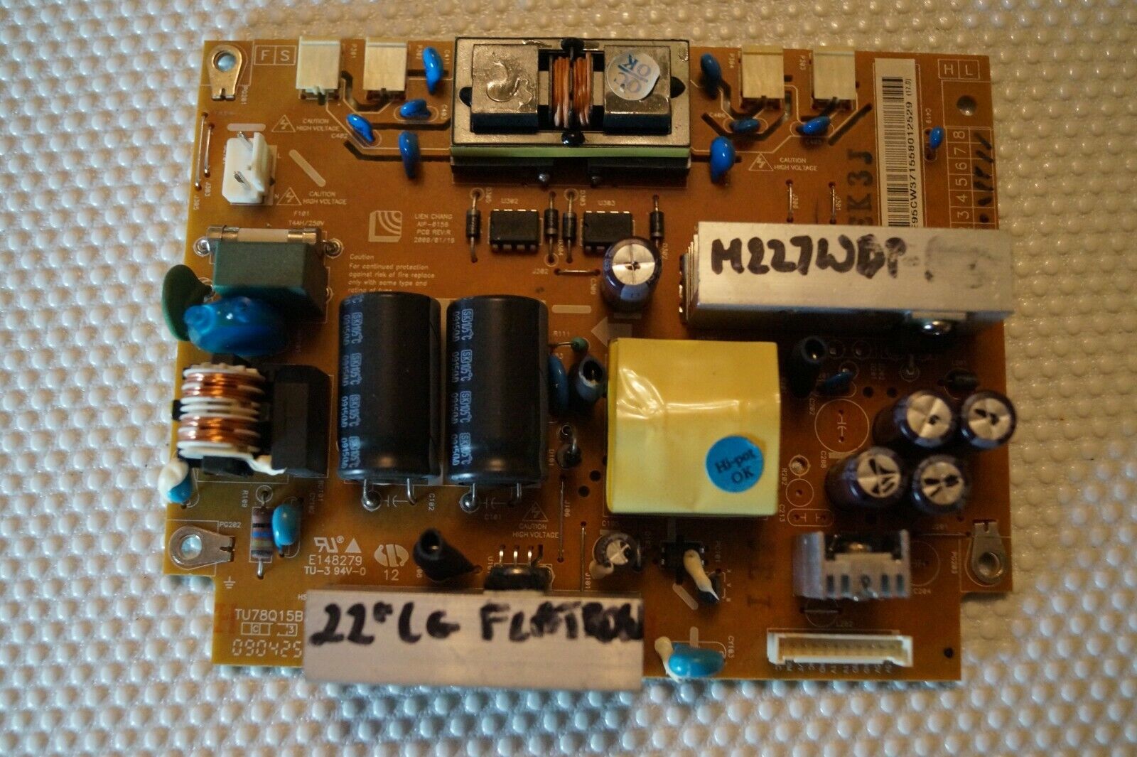 PSU POWER SUPPLY BOARD AIP-0156 FOR 22″ LG FLATRON M22WDP M22WDL MONITOR