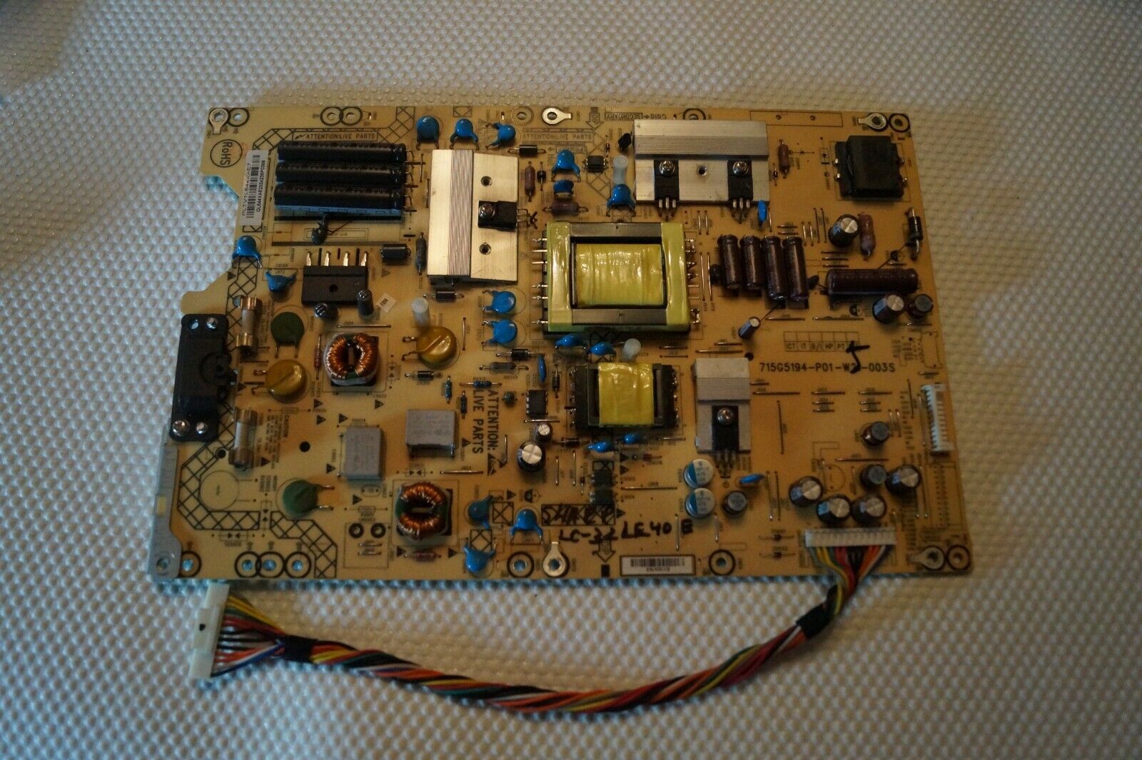 PSU POWER SUPPLY BOARD 715G5194-P01-W21-003S FOR 32″ SHARP LC-32LE40E LED TV