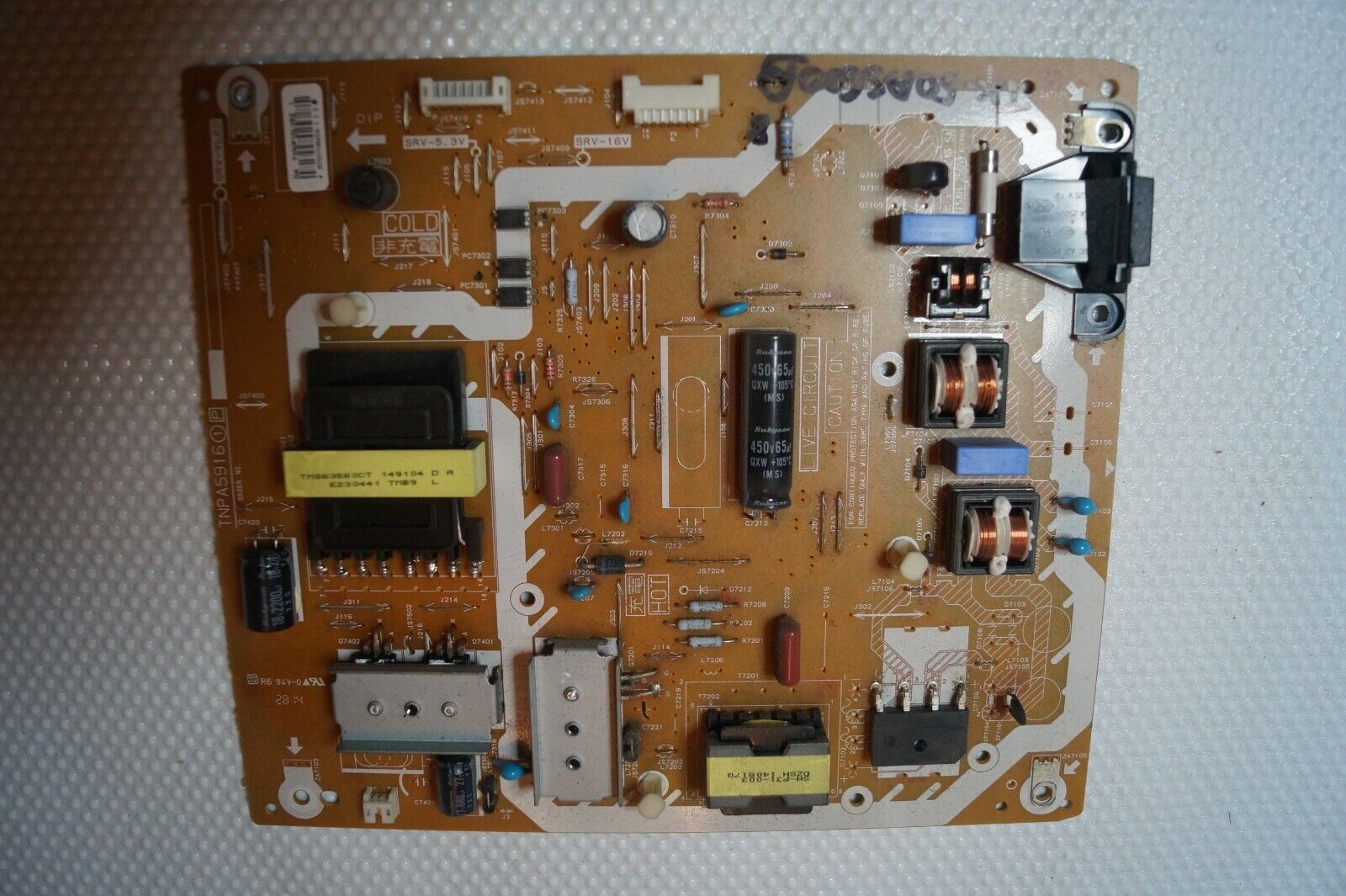 PSU POWER SUPPLY BOARD TXN/P1DLVEZ TNPA5916 1P FOR 50″ PANASONIC TX-50AS600B TV