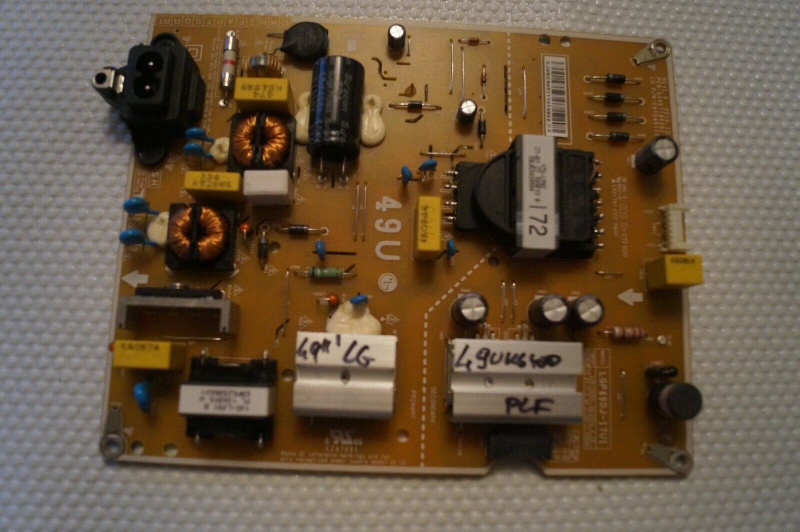 PSU POWER SUPPLY BOARD EAX67189201 (1.6) EAY64511101 FOR 49″ LG 49UK6400PLF