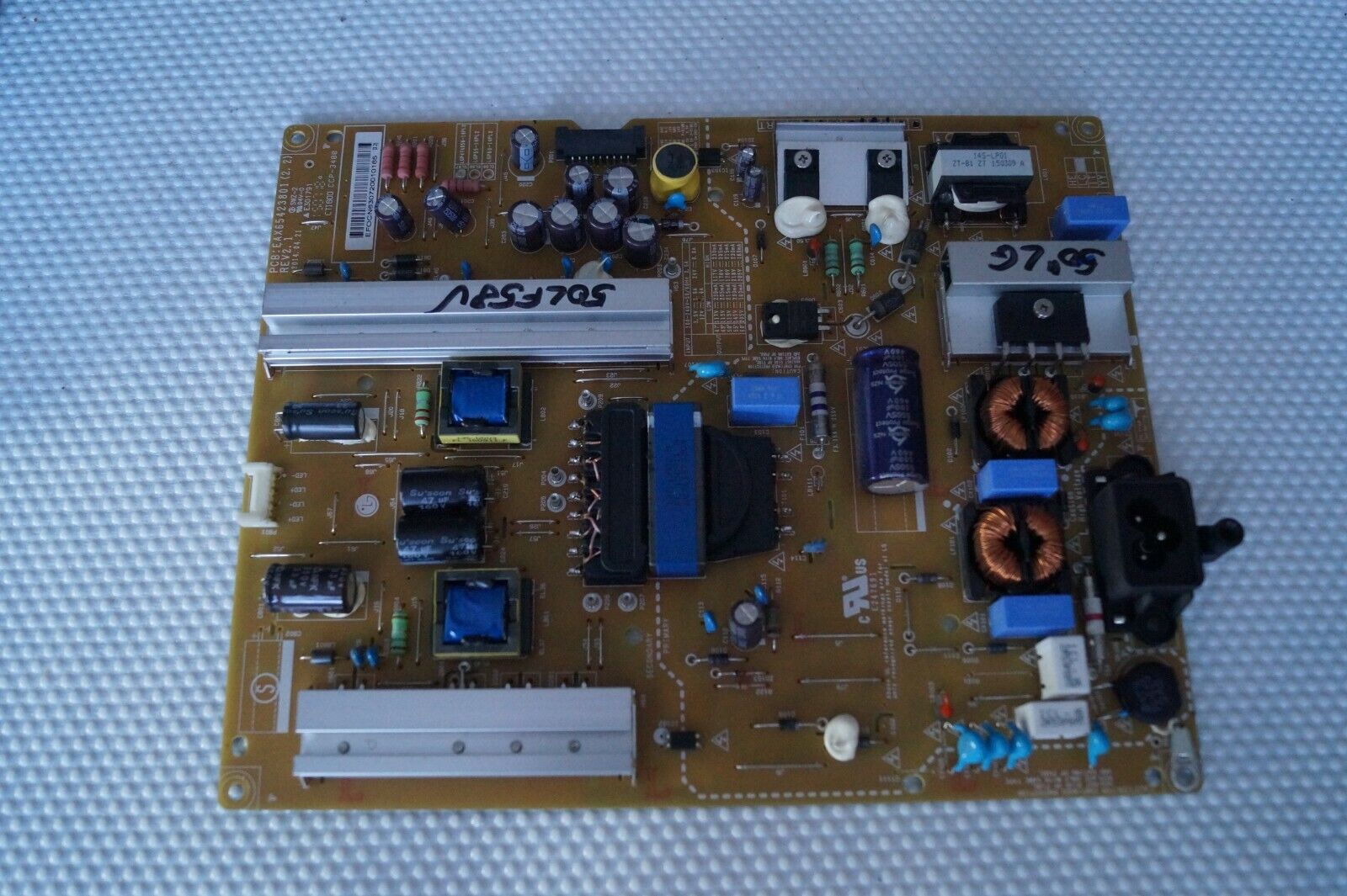 PSU POWER SUPPLY BOARD EAX65423801(2.2) LG 50LF580V 50LB650V 50LB561