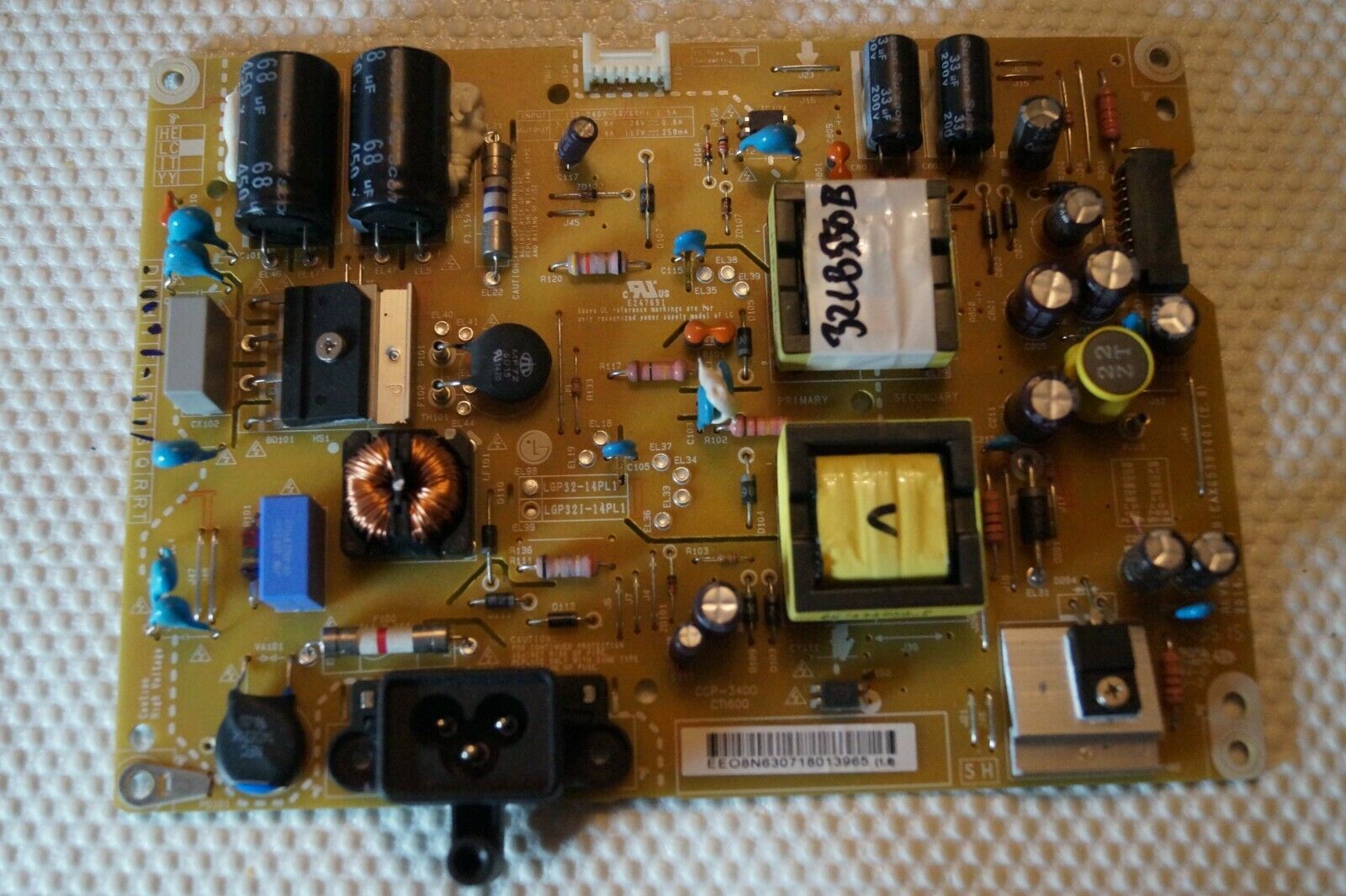 PSU POWER SUPPLY BOARD REV3.0 EAX65391401(2.8) FOR 32″ LG 32LB561V LED TV