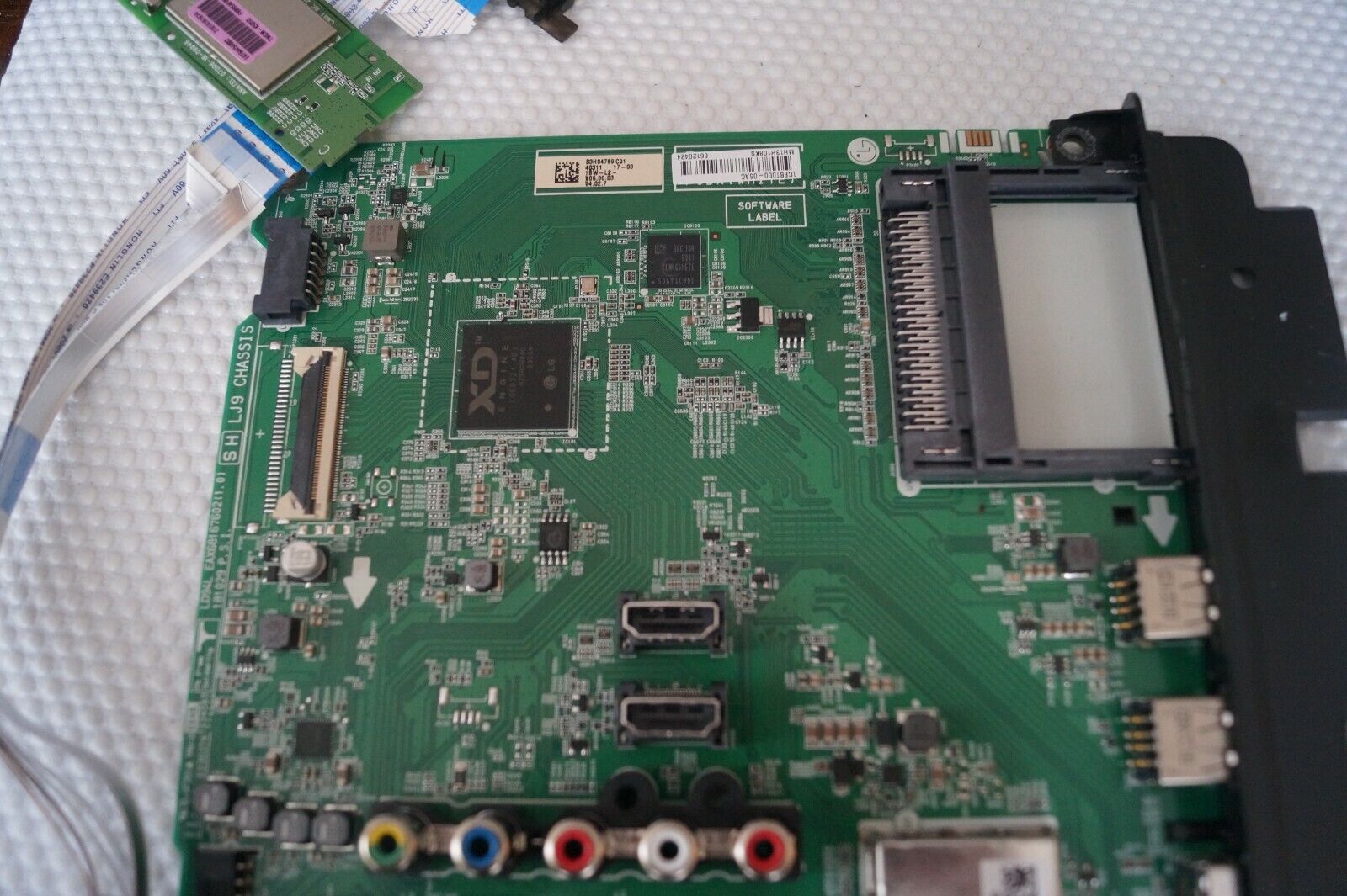 MAIN BOARD EAX68167602(1.0) EBT000-05AC LG 43LM6300PLA TV, HC430DUN-ABXL5-A14Z