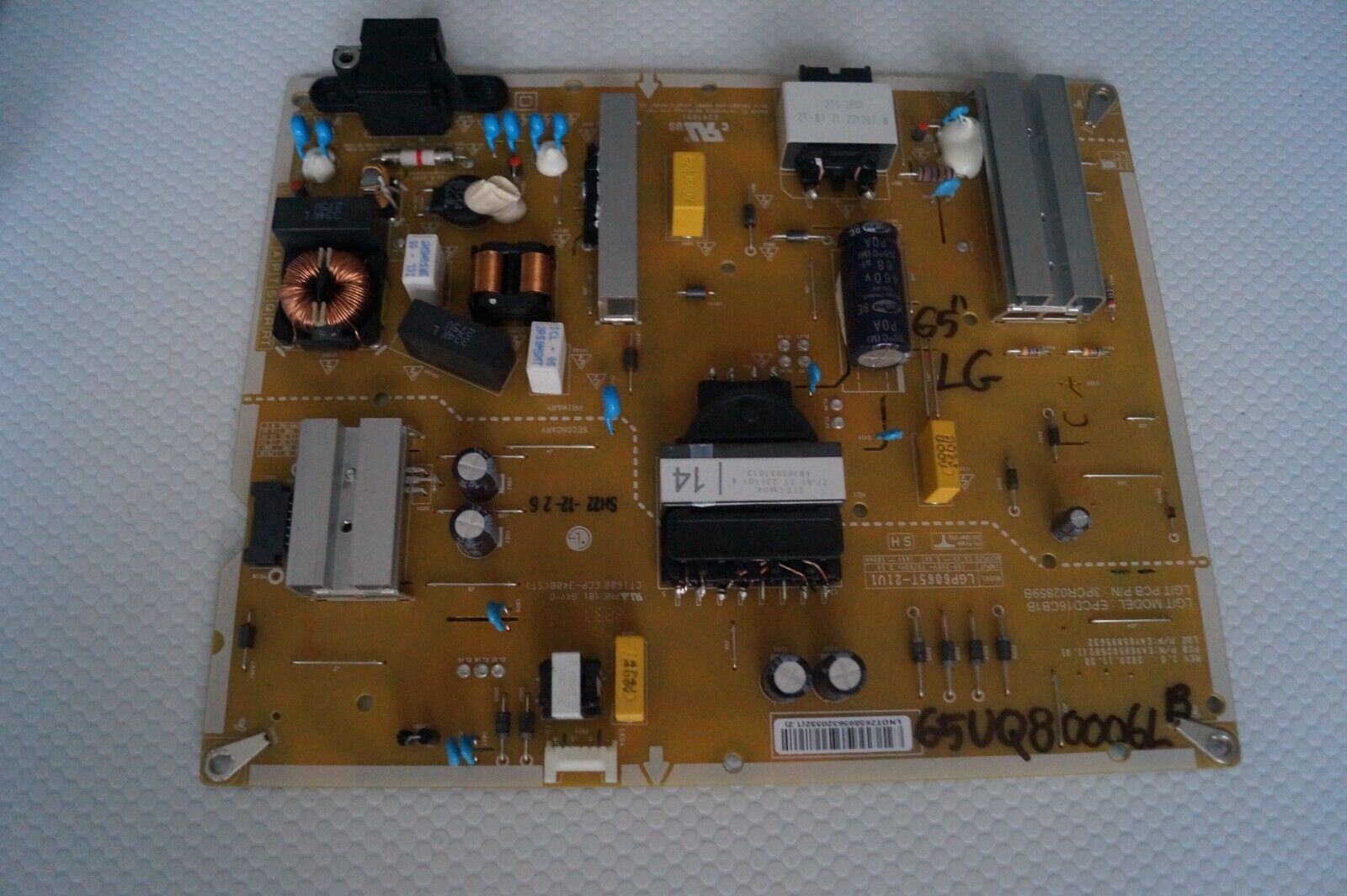 PSU POWER SUPPLY BOARD EAX69502502(1.0) EAY65895632 FOR 65″  LG 65UQ80006LB TV