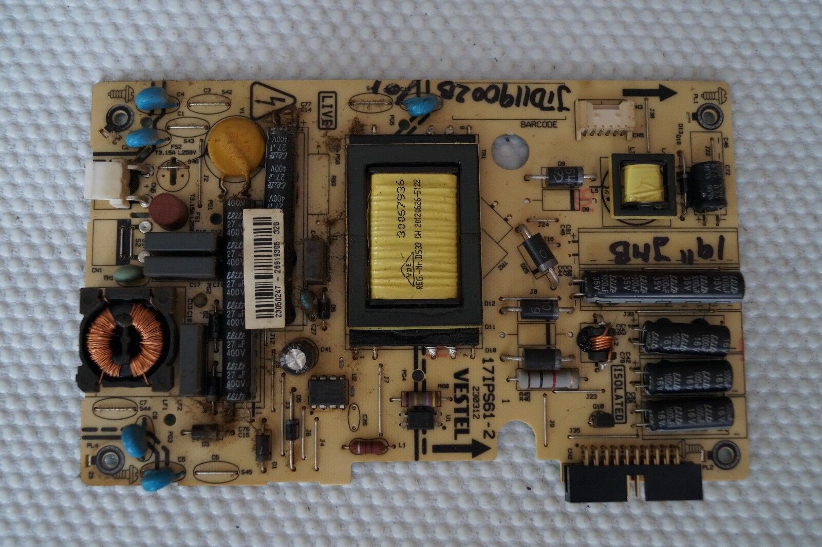 PSU POWER SUPPLY BOARD 17IPS61-2 23050247 FOR 19″ JMB JTD119002B/01 LED TV