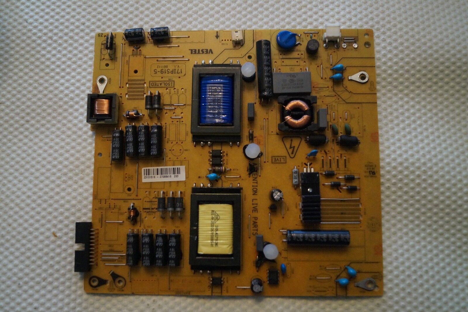 PSU POWER SUPPLY BOARD 17IPS19-5 23101516 SHARP LC-32LD145K JMB JTD132003B/01