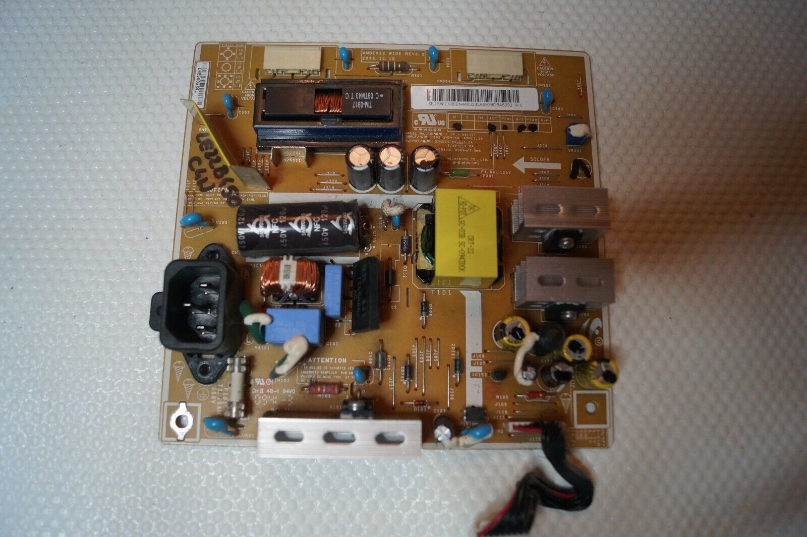 PSU POWER SUPPLY BOARD BN44-00232A FOR 22″ SAMSUNG LE22B450C4W TV, CLAA216WA01