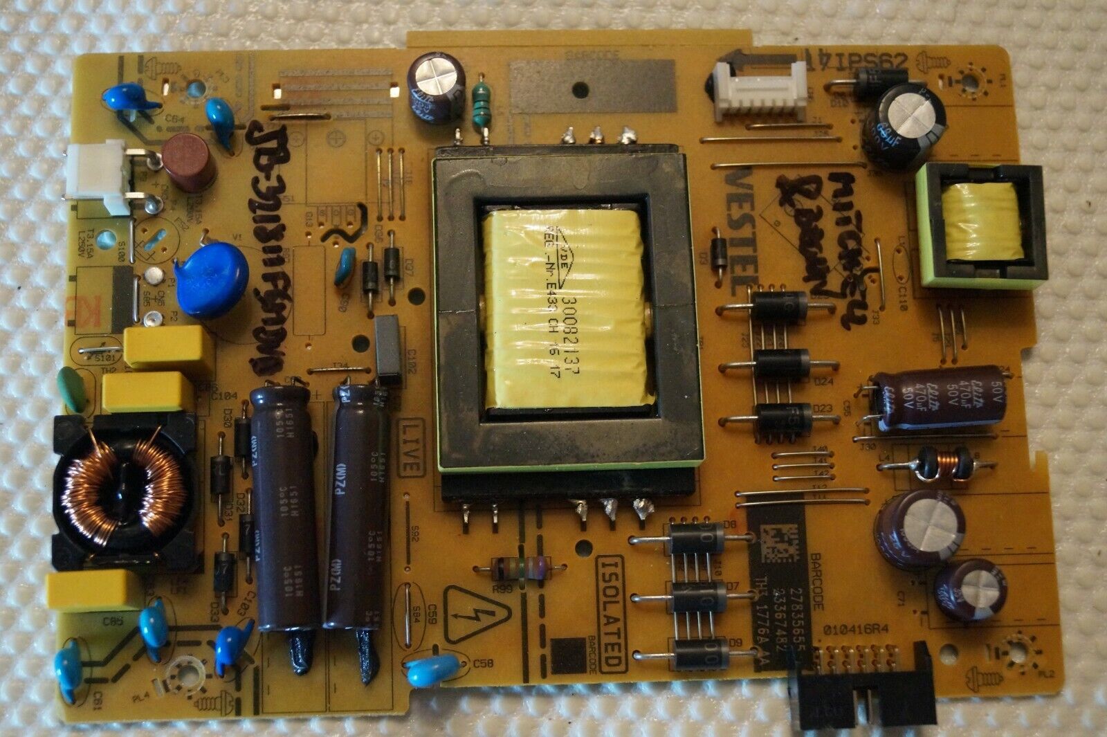 PSU POWER SUPPLY BOARD 17IPS62 23367482 32″ MITCHELL & BROWN JB-321811FSMDVD TV