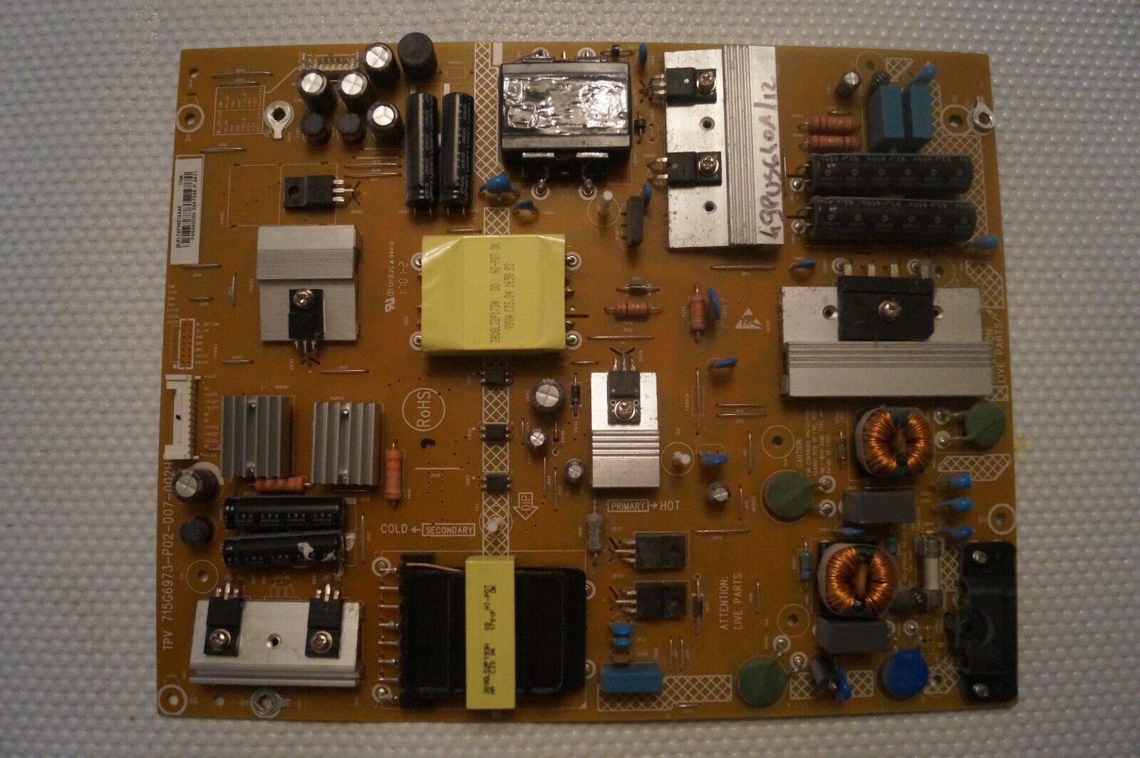 PSU POWER SUPPLY BOARD 715G6973-P02-007-002H FOR 49″ PHILIPS 49PUS6401/12 TV