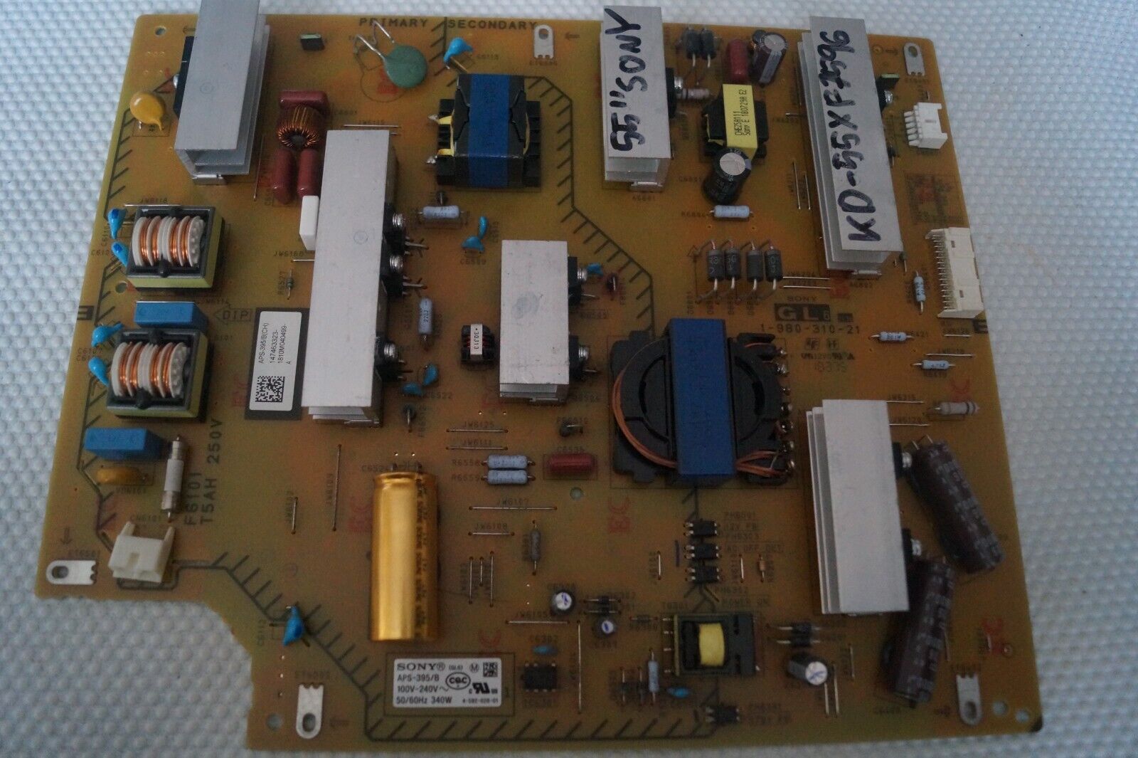 PSU POWER SUPPLY BOARD 1-980-310-21 APS-395/B 55″ SONY KD-55XD7004 TV