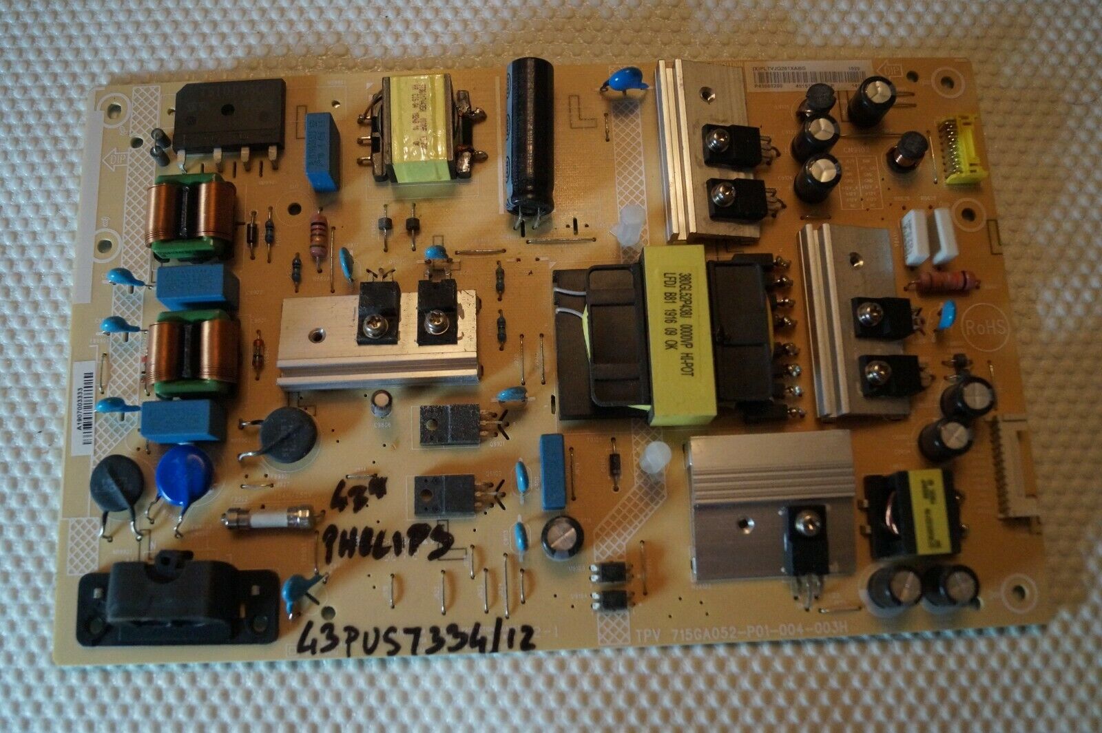 PSU POWER SUPPLY BOARD 715GA052-P01-004-003H PHILIPS 43PUS7334/12 43PUS6704/12