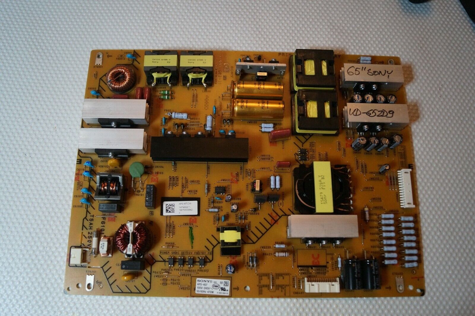 PSU POWER SUPPLY BOARD 1-981-300-11 APS-407(CH) FOR 65″ SONY BRAVIA KD-65ZD9 TV