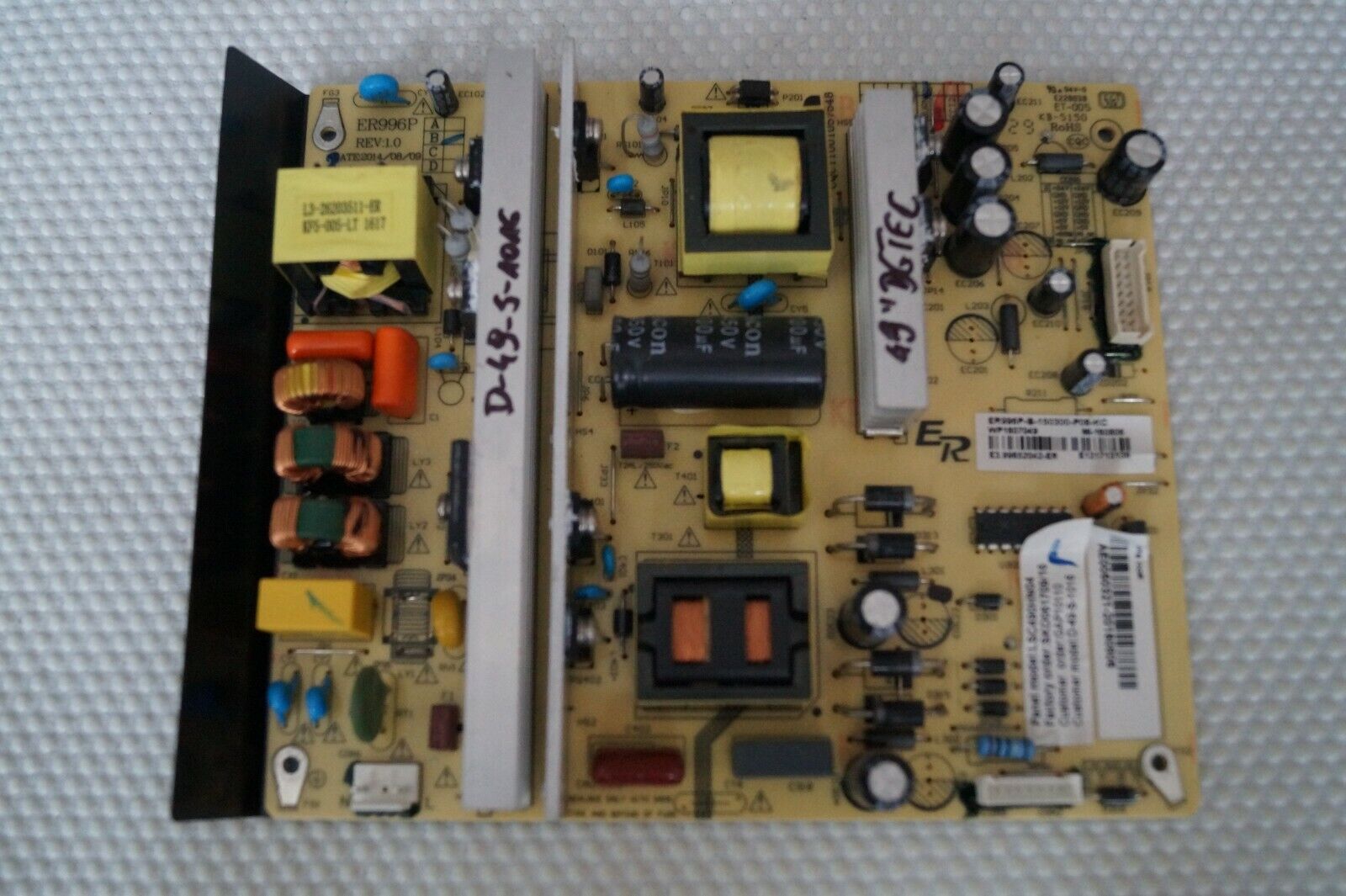 PSU POWER SUPPLY BOARD ER966P-B FOR 49″ DGTEC D-49-S-1016 TV, SCREEN: LSC490HN04