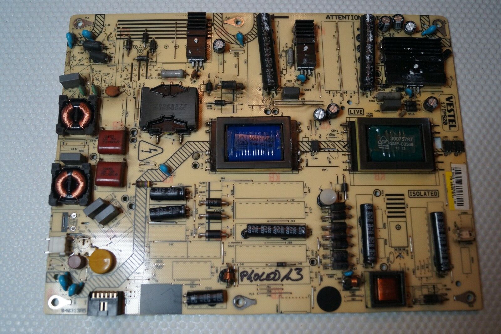 PSU POWER SUPPLY BOARD 17IPS20 23106046 FOR 40″ POLAROID P40LED13 LED TV