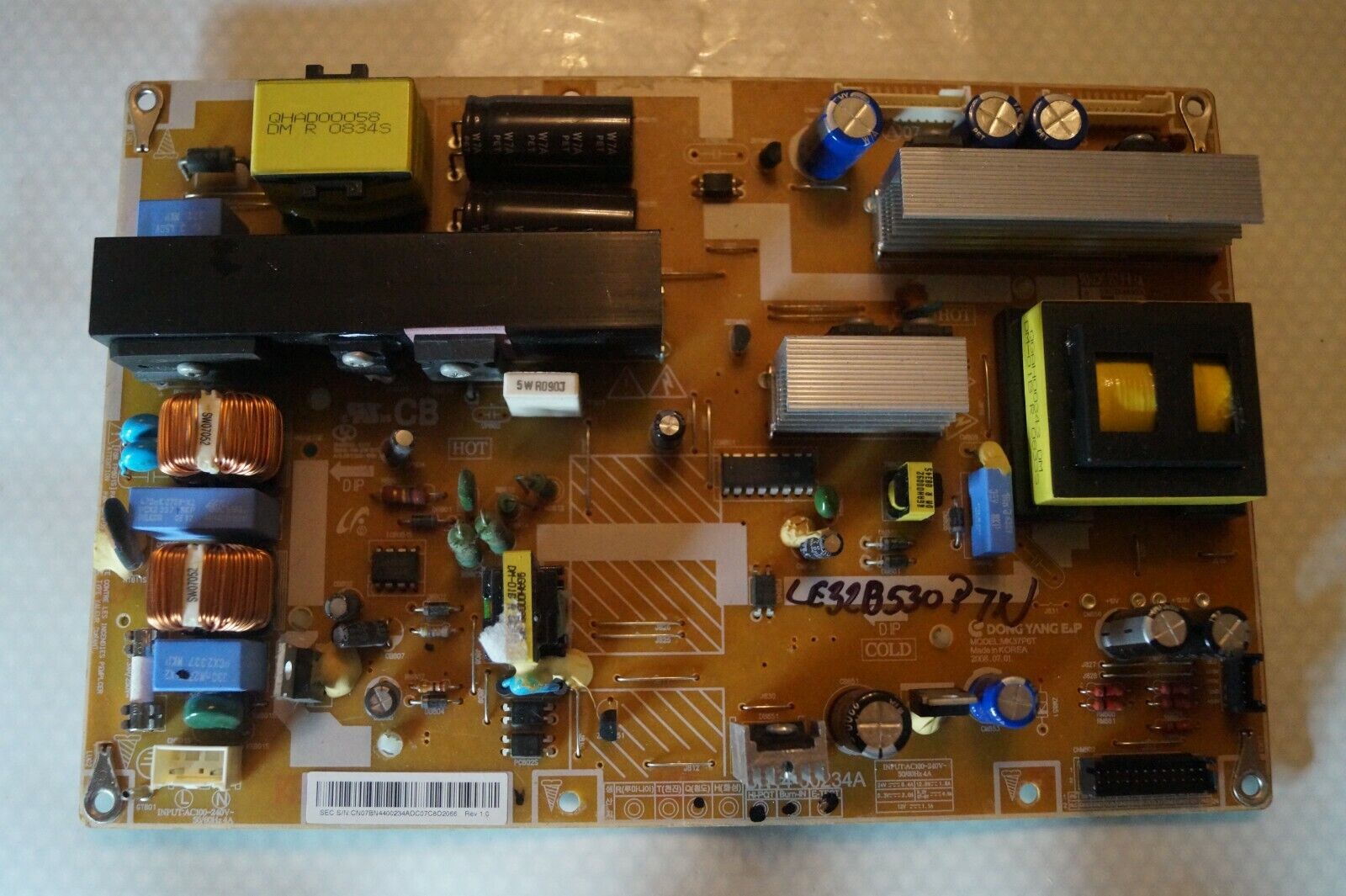 PSU POWER SUPPLY BOARD BN44-00234A REV 1.0 FOR 32″ SAMSUNG LE32B530P7N LCD TV