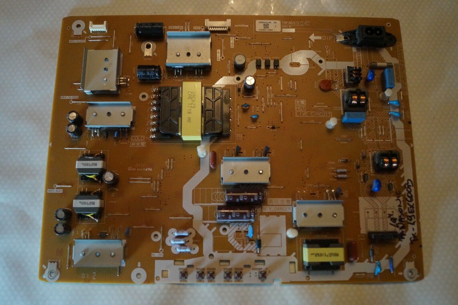 PSU POWER SUPPLY BOARD TZRNP01ELWE TNPA6376 1P FOR 49″ PANASONIC TX-49EX600B TV