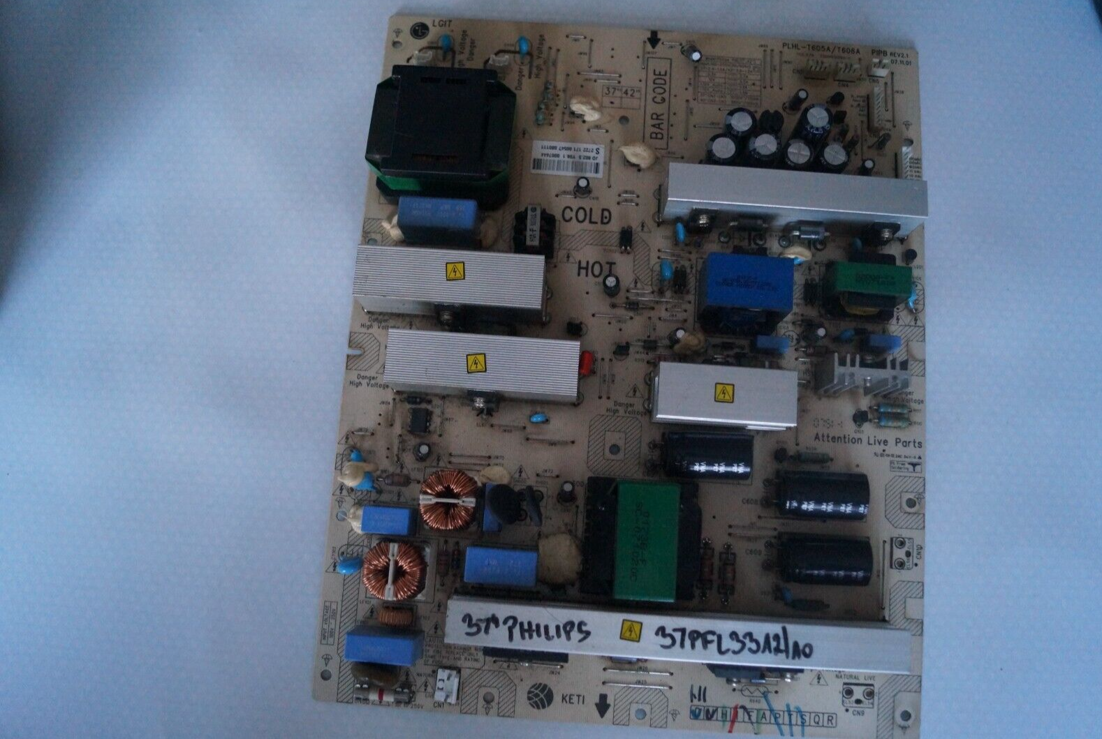 PSU POWER SUPPLY BOARD PLHL-T605A/T606A 2300KEG018A-F 37″ PHILIPS 37PFL3312/10