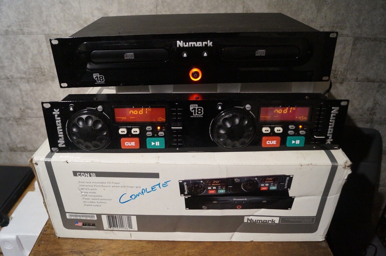 Numark Cdn18 Pro Cd Player With genuine packaging