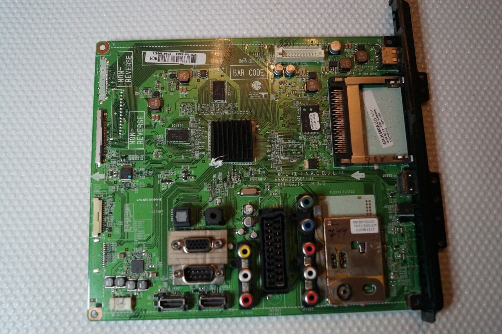 MAIN BOARD EAX64290501(0) EBT61396878 FOR 42″ LG 42LK450U TV, SCREEN T420HW09