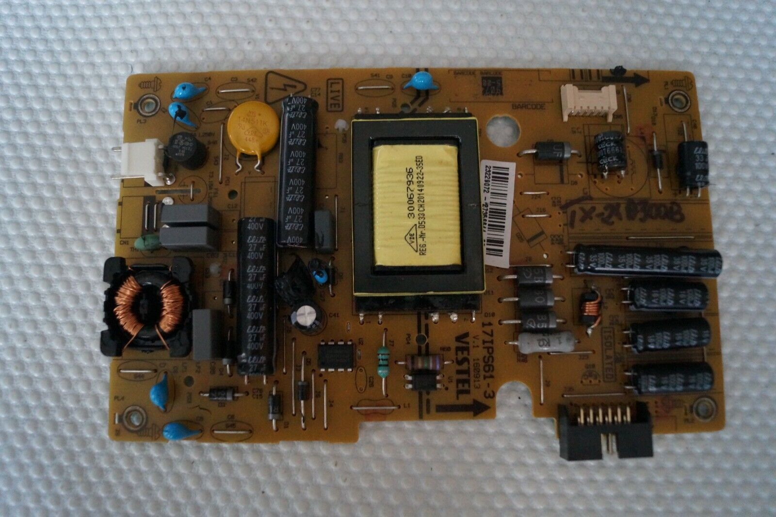 PSU POWER SUPPLY BOARD 17IPS61-3 23229072 FOR PANASONIC TX-24A300B TX-24C300B TV