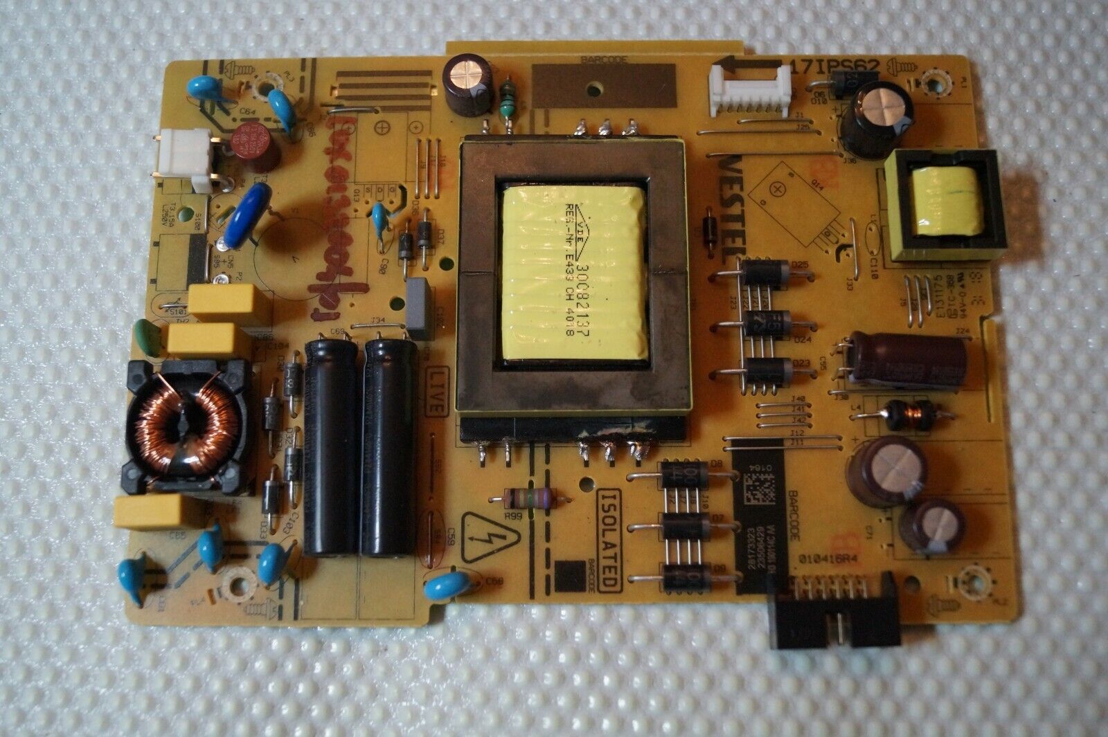 PSU POWER SUPPLY BOARD 17IPS62 23506429 FOR 32″ LUXOR LUX0132004/01 LED TV