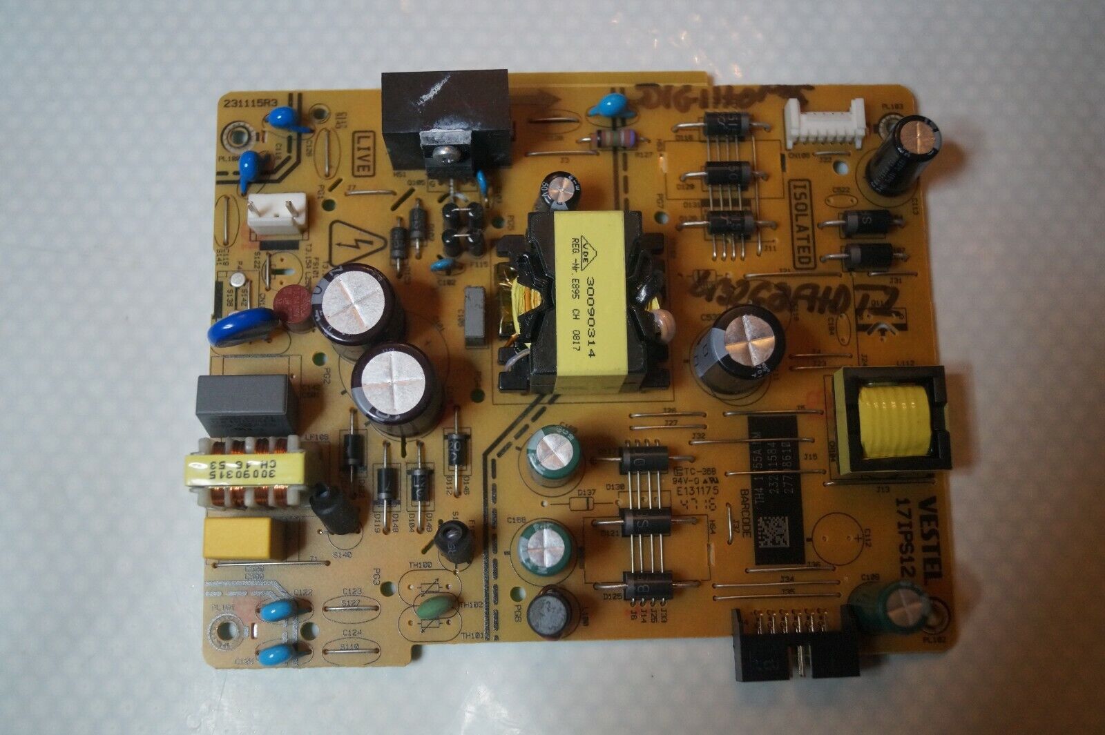 PSU POWER SUPPLY BOARD 17IPS12 23231584 FOR 43″ DIGIHOME 43268FHDT2 LED TV