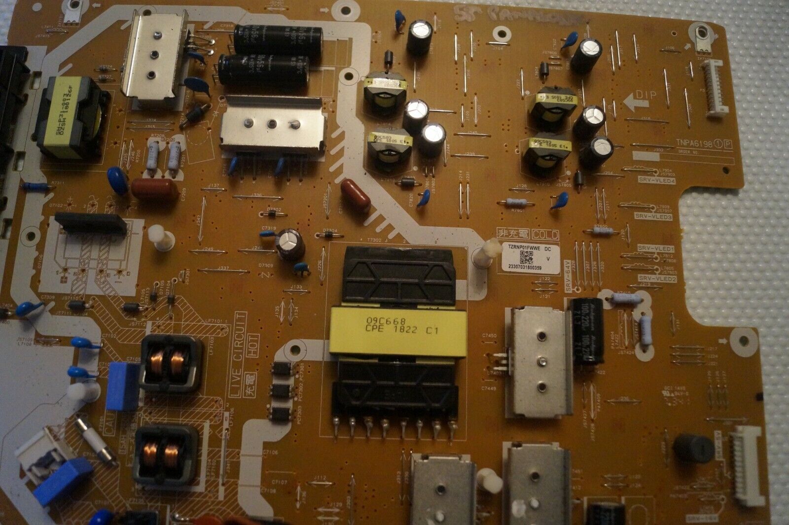 PSU POWER SUPPLY BOARD TNPA6198 1P ,TZRNP01FWWE FOR 58″ PANASONIC TX-58EX700B TV