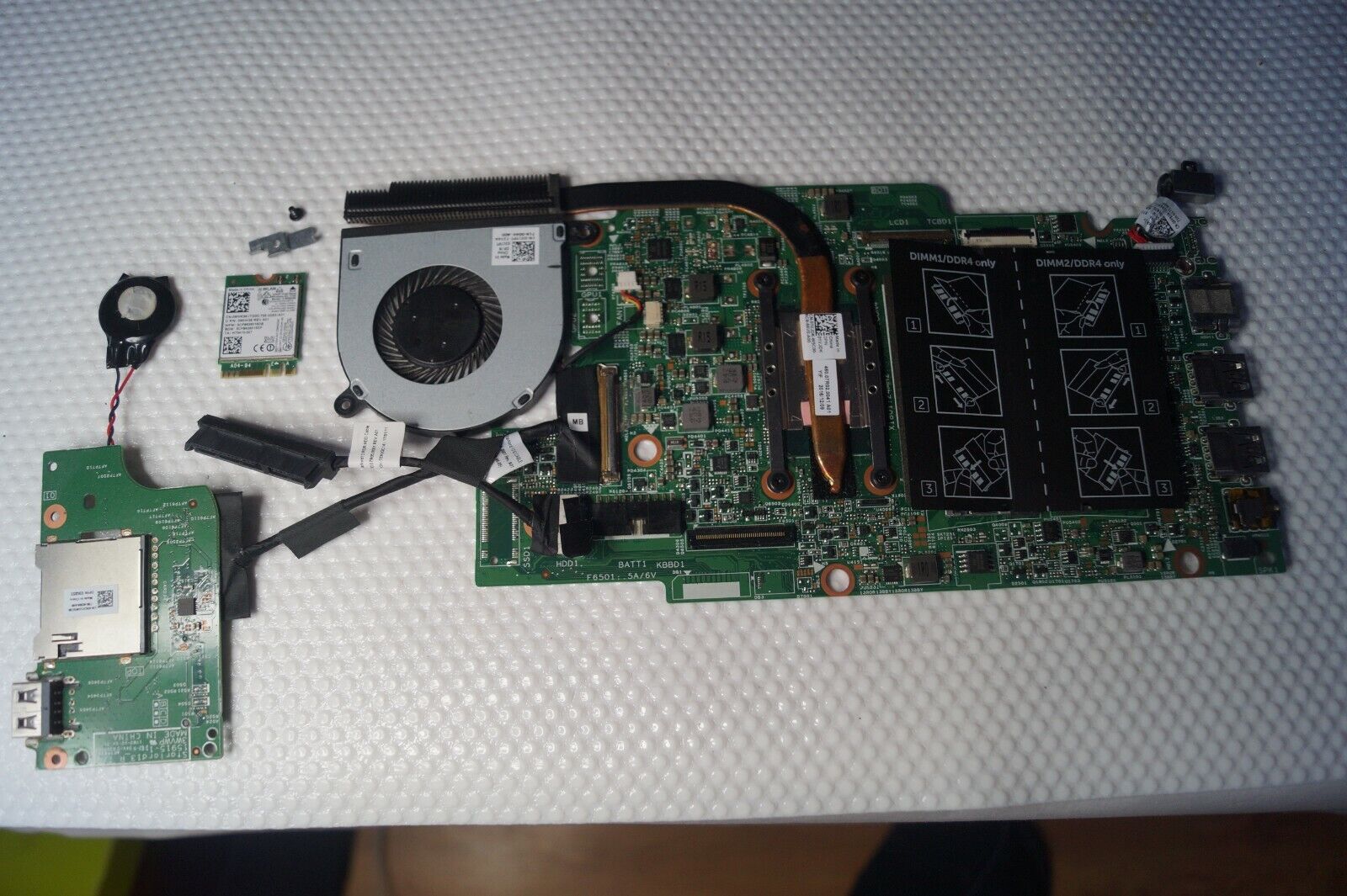 MOTHERBOARD 0PG0MH i5-7200U FOR DELL Inspiron 13 5378 2 in 1 laptop + extras