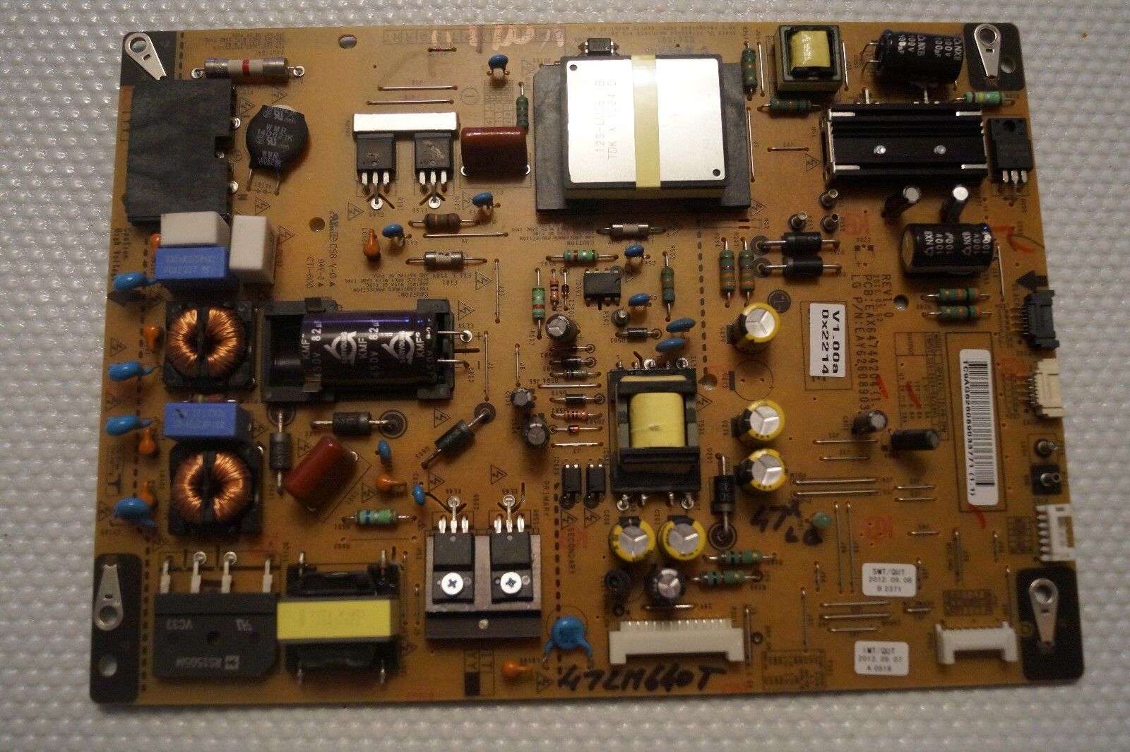 PSU POWER SUPPLY BOARD EAX64744204(1.3) EAY62608903 FOR 47″ LG 47LM640T LED TV