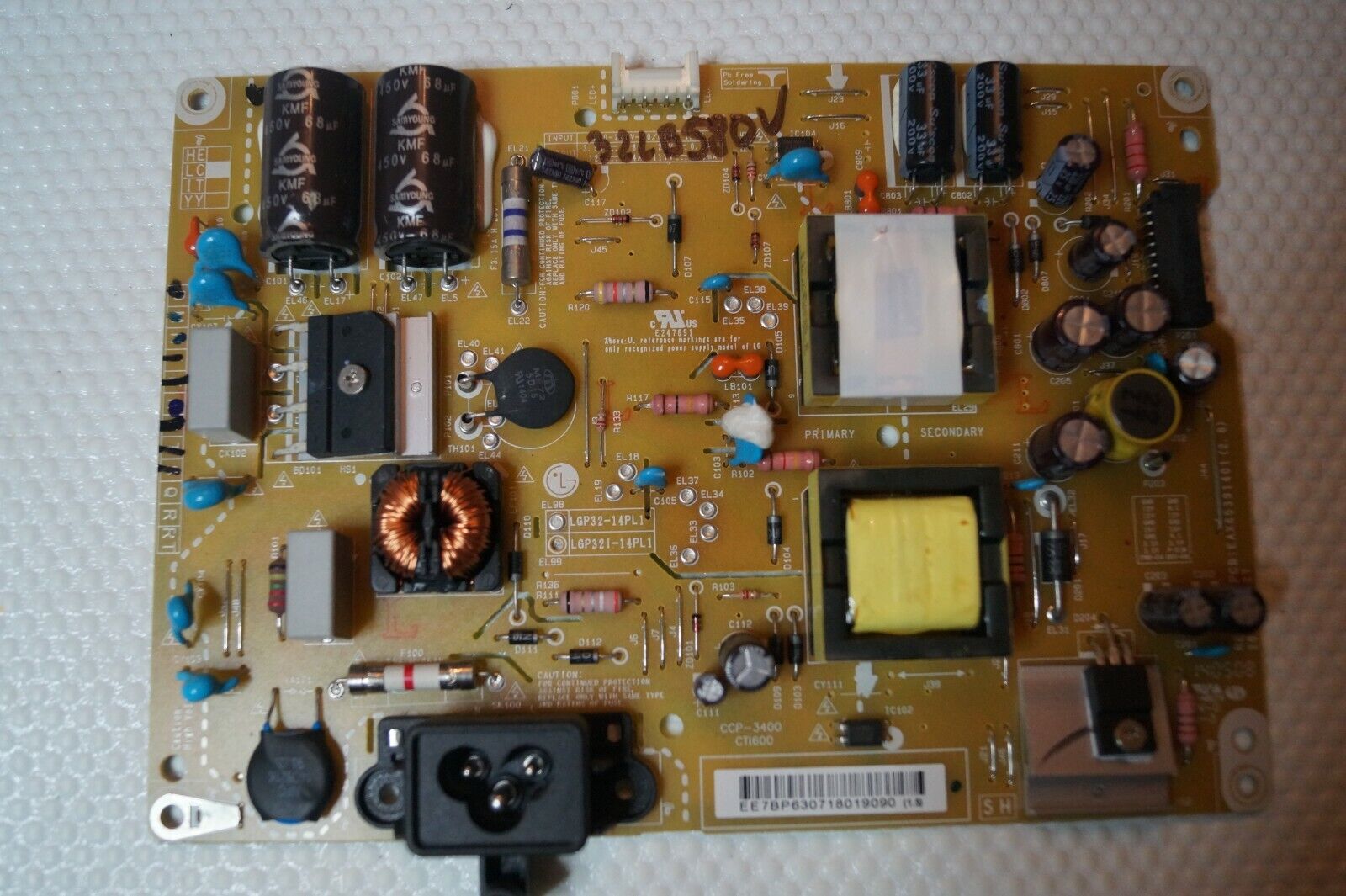 PSU POWER SUPPLY BOARD EAX65391401(2.8) FOR 32″ LG 32LB585V LED TV