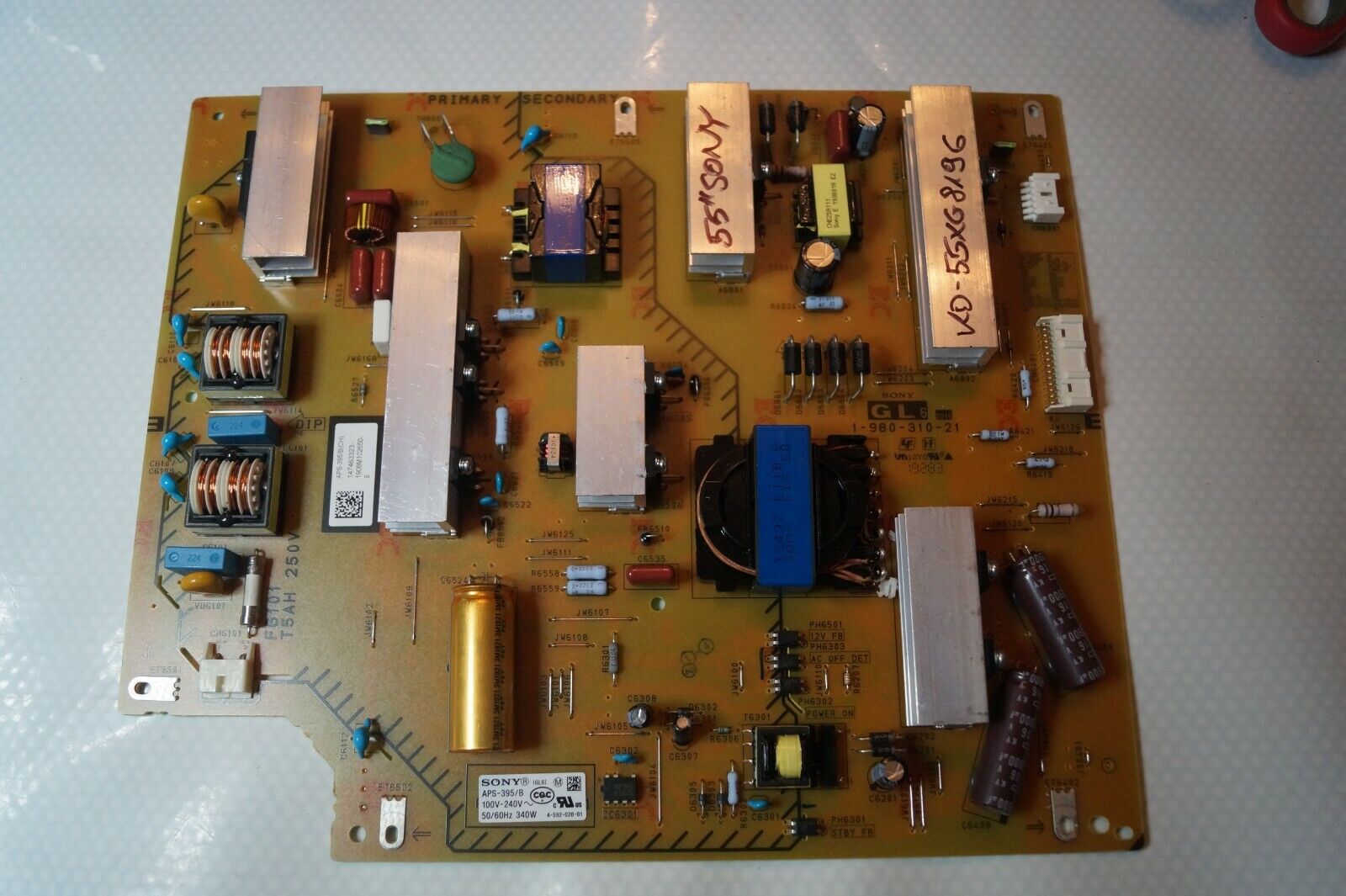 PSU POWER SUPPLY BOARD 1-890-310-21 APS-395/B FOR 55″ SONY KD-55XG8196 LED TV