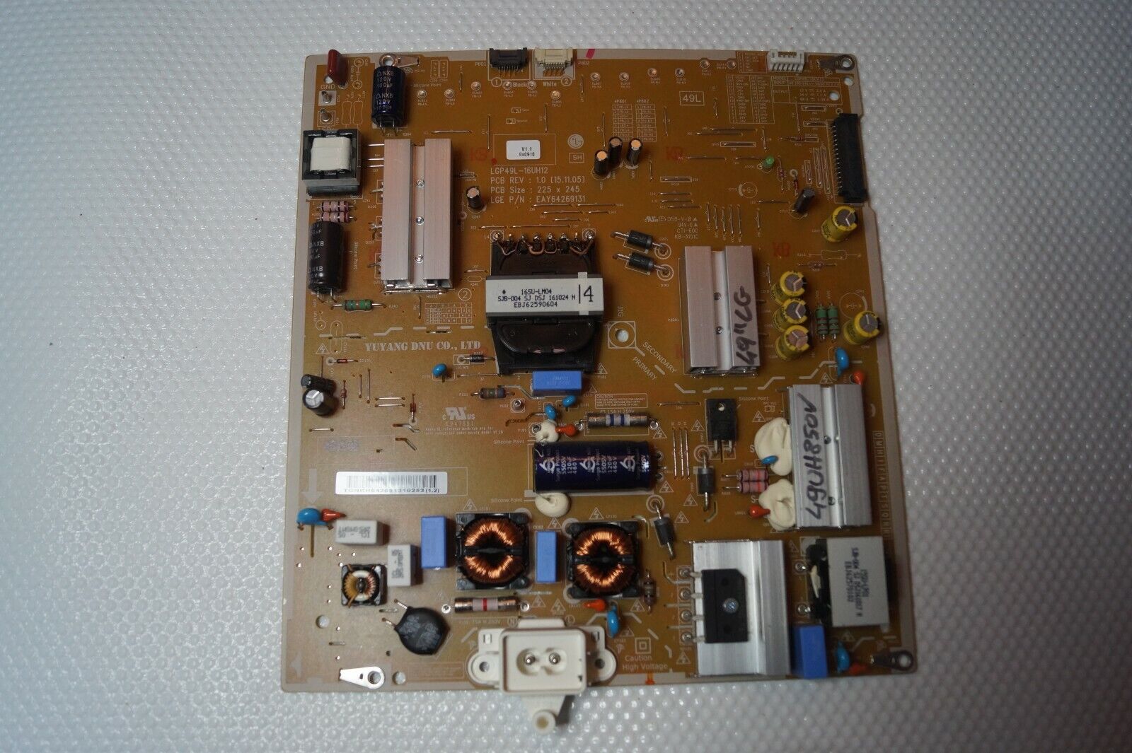 PSU POWER SUPPLY BOARD EAY64269131 LGP49L-16UH12 FOR 49″ LG 49UH850V LED TV