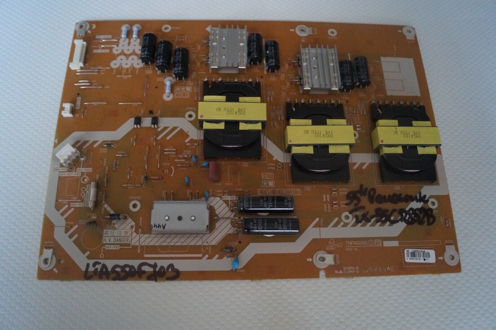 PSU POWER SUPPLY BOARD TXN/P1KAVB TNPA6080 1PB FOR 55″ PANASONIC TX-55CR852B