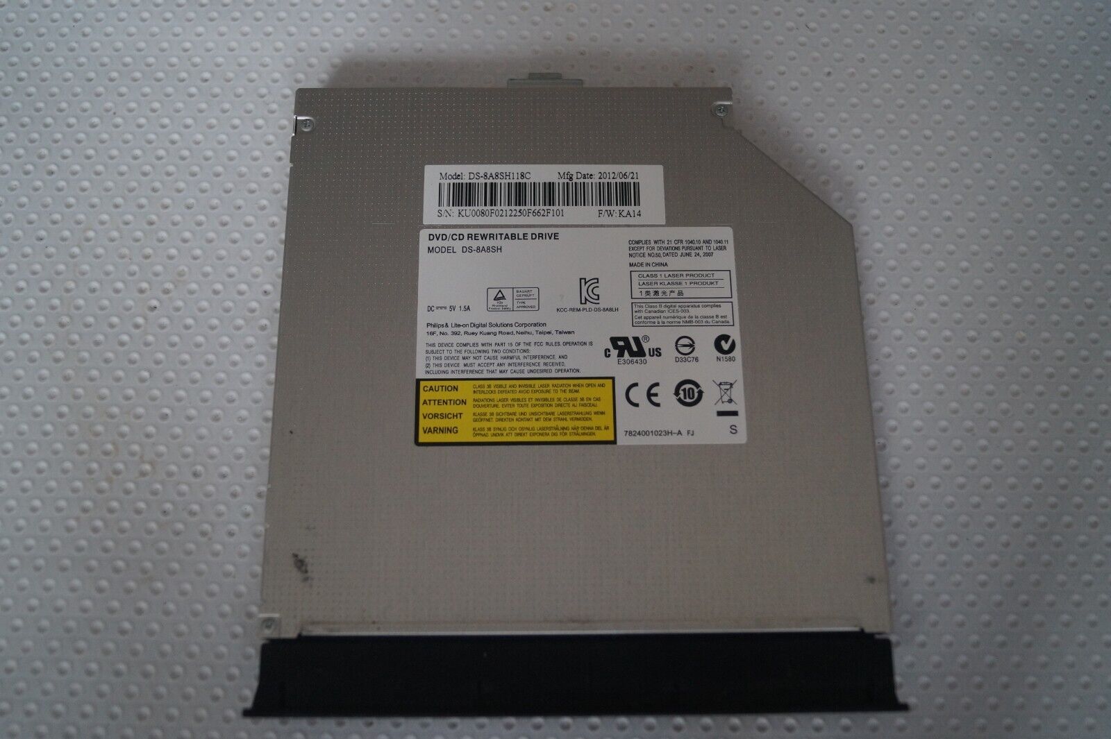 Packard Bell TE11HC DVD DS-8A8SH OPTICAL DRIVE SATA